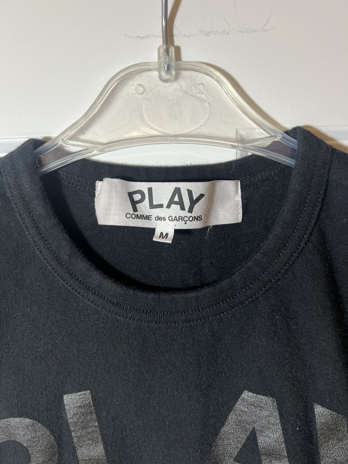 Comme des Garcons COMME DES GARCONS CDG PLAY BLACK TEXT TEE BLACK MEDIUM Size US M / EU 48-50 / 2 - 3 Thumbnail