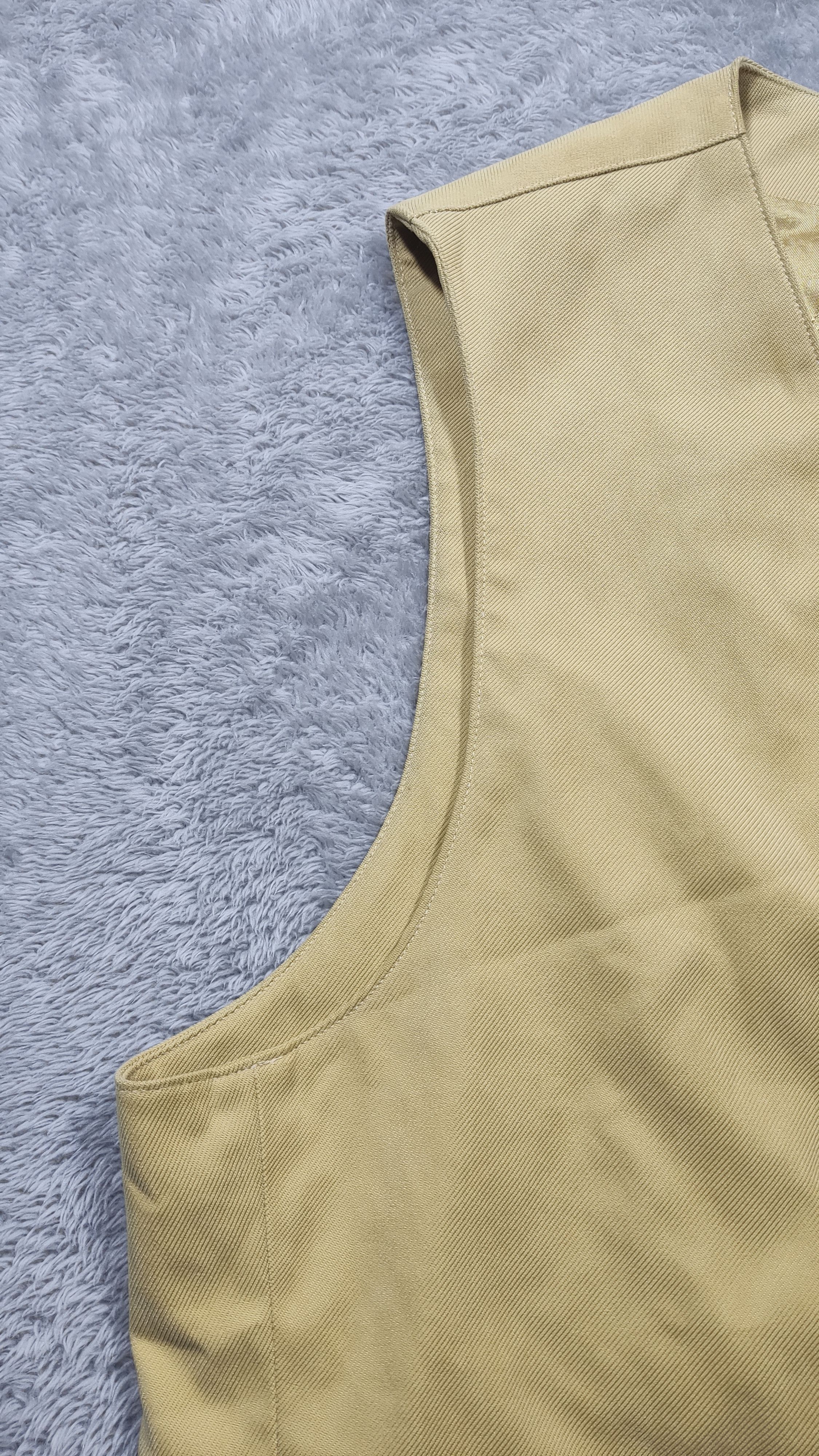 Designer × Hermes HERMES BEIGE BUTTON-UP VEST – MADE IN FRANCE Size US S / EU 44-46 / 1 - 6 Thumbnail