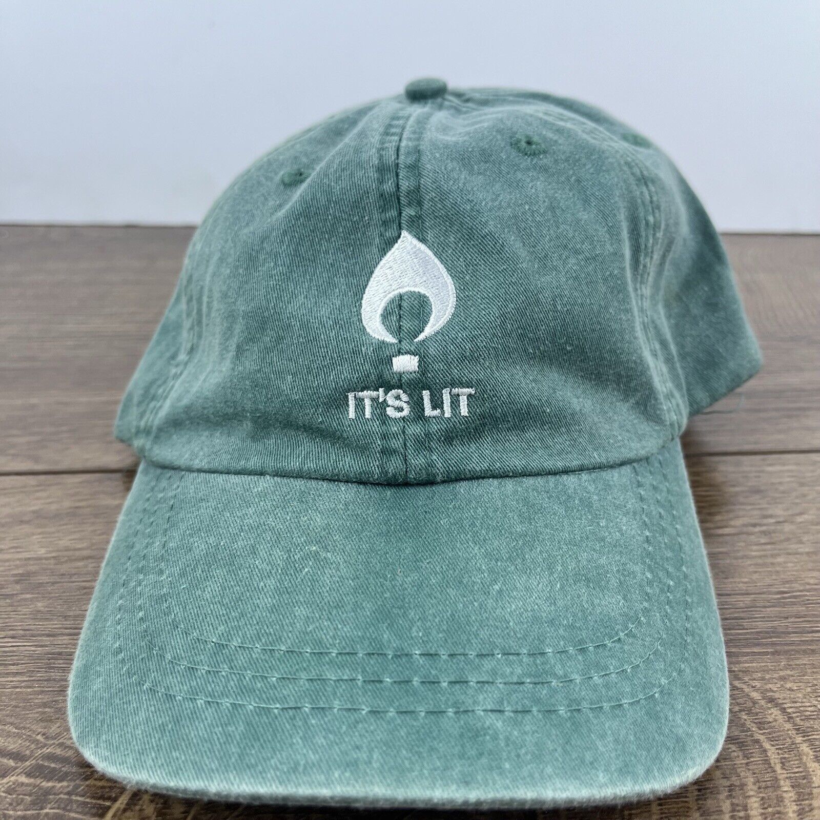 Other Its Lit Hat LIT Baseball Hat Green Hat Adjustable Hat Green Size ONE SIZE - 1 Thumbnail