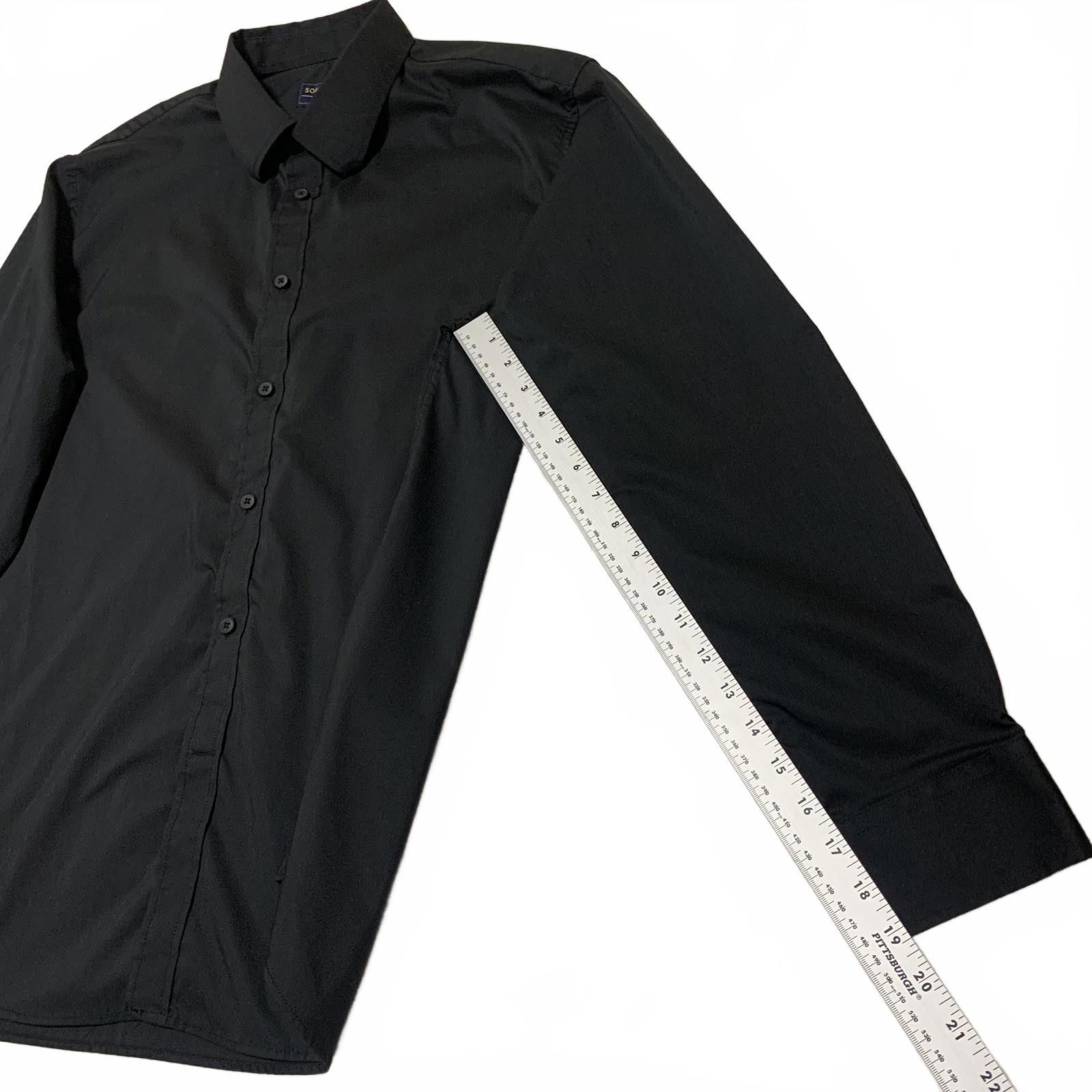 Other Soft Business Men's L Black Long Sleeve Dress Shirt Size US L / EU 52-54 / 3 - 7 Thumbnail
