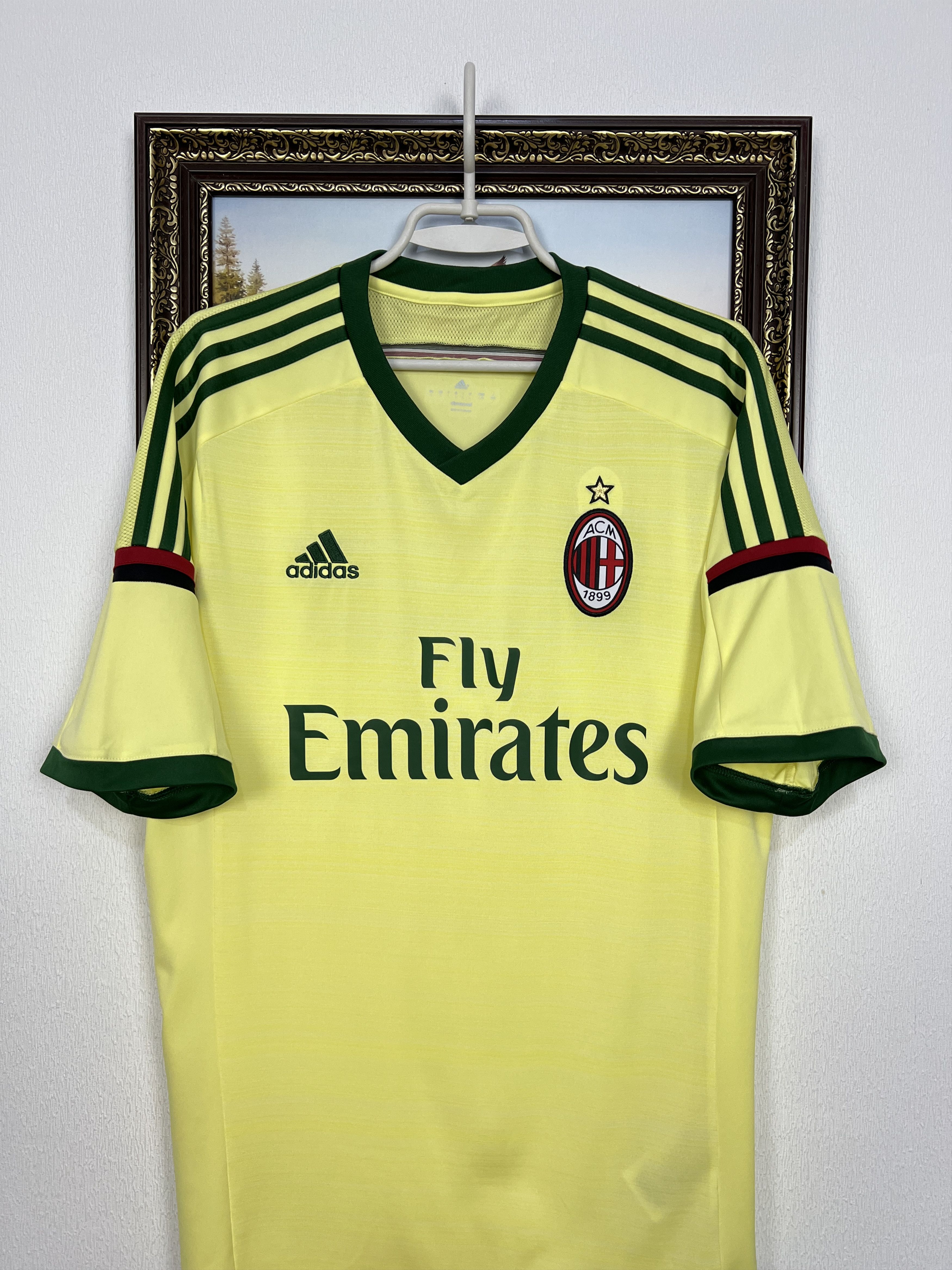 Adidas AC Milan Third football shirt 2014 Soccer Adidas Jersey Mens Size US L / EU 52-54 / 3 - 2 Thumbnail