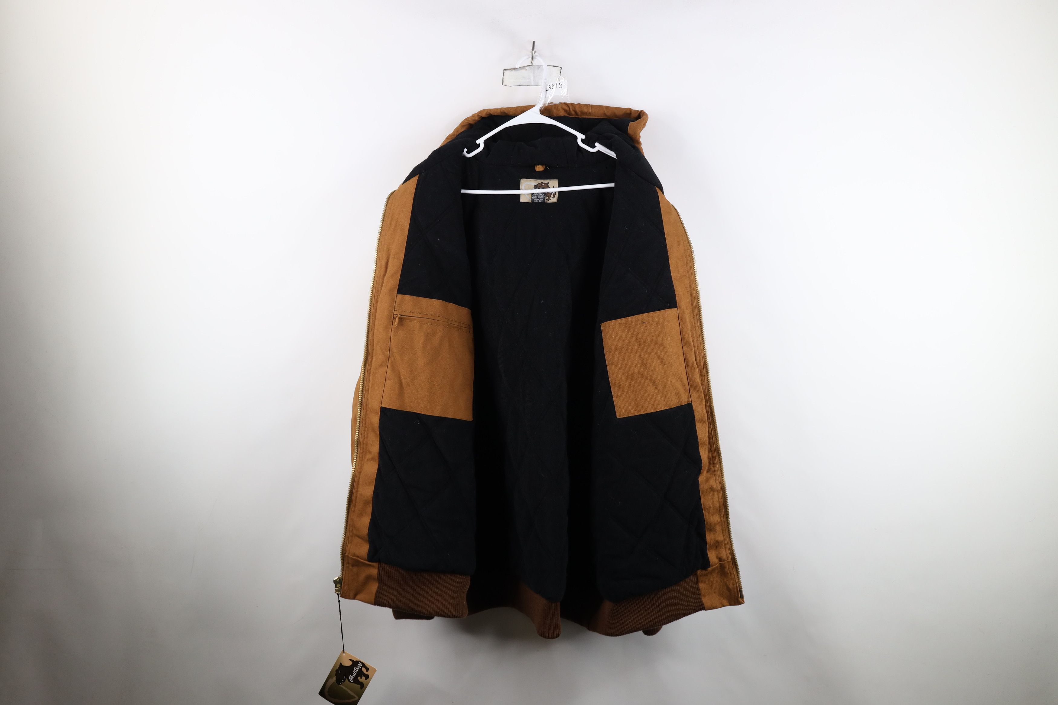 Vintage Deadstock Vintage 90s Y2K Streetwear Hooded Canvas Jacket Size US XXL / EU 58 / 5 - 8 Thumbnail