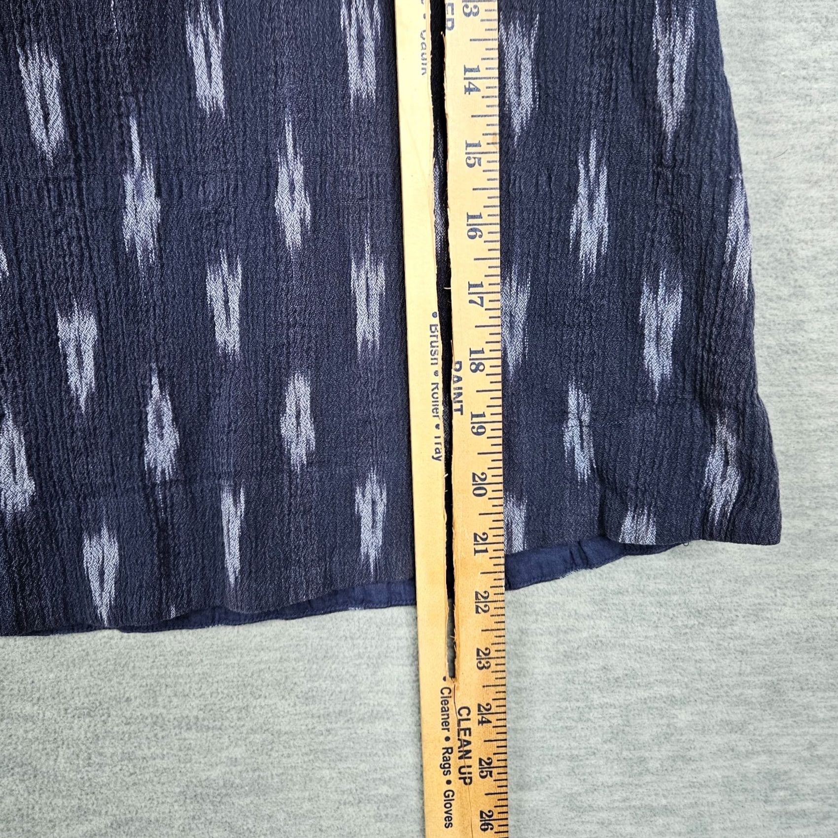 Eileen Fisher EILEEN FISHER PETITES Skirt A-Line Pull-On Ikat Blue Short N/A Mens? Size 24" / US 00 / IT 34 - 7 Thumbnail