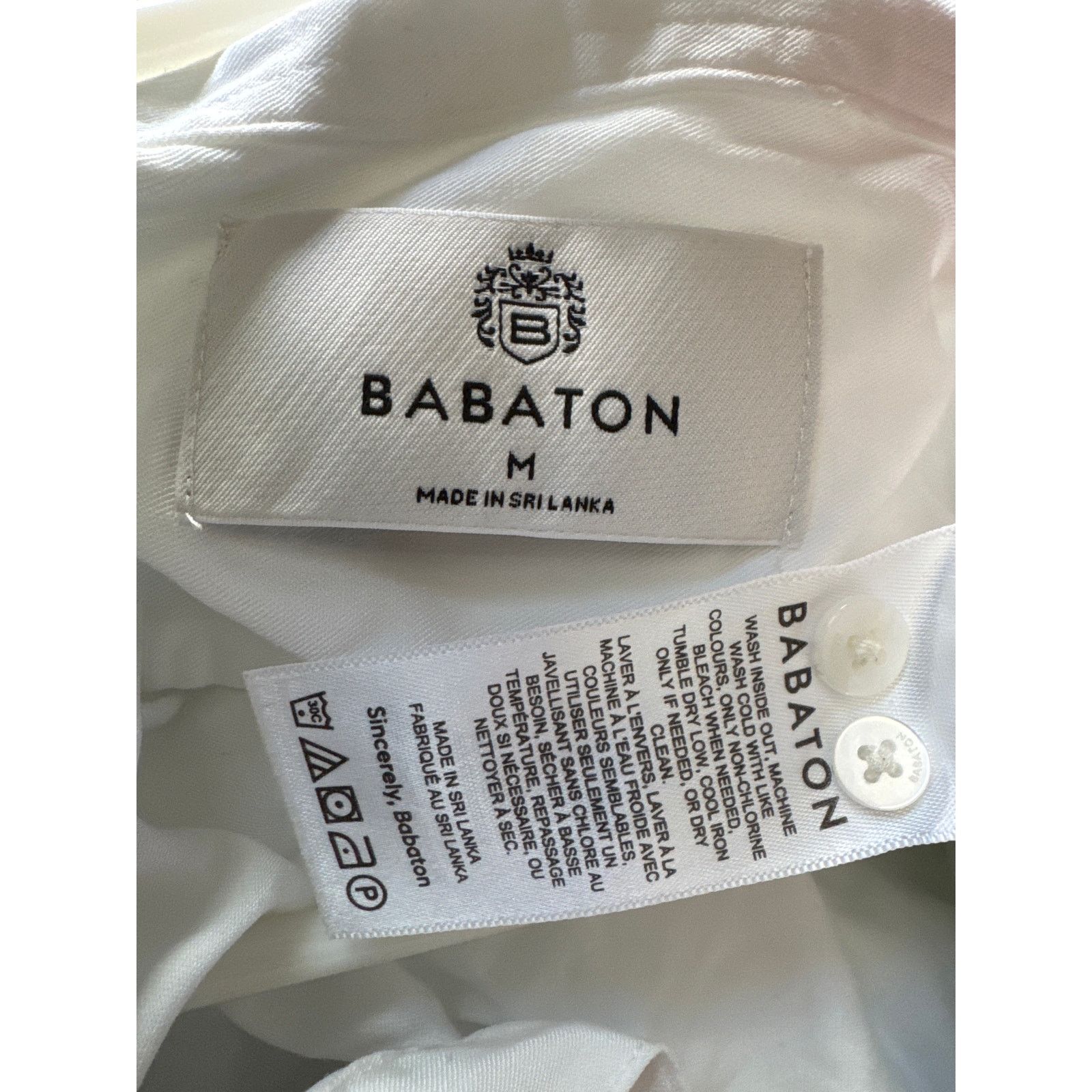 Other Babaton white half- placket shirt long sleeves medium Size M / US 6-8 / IT 42-44 - 10 Thumbnail