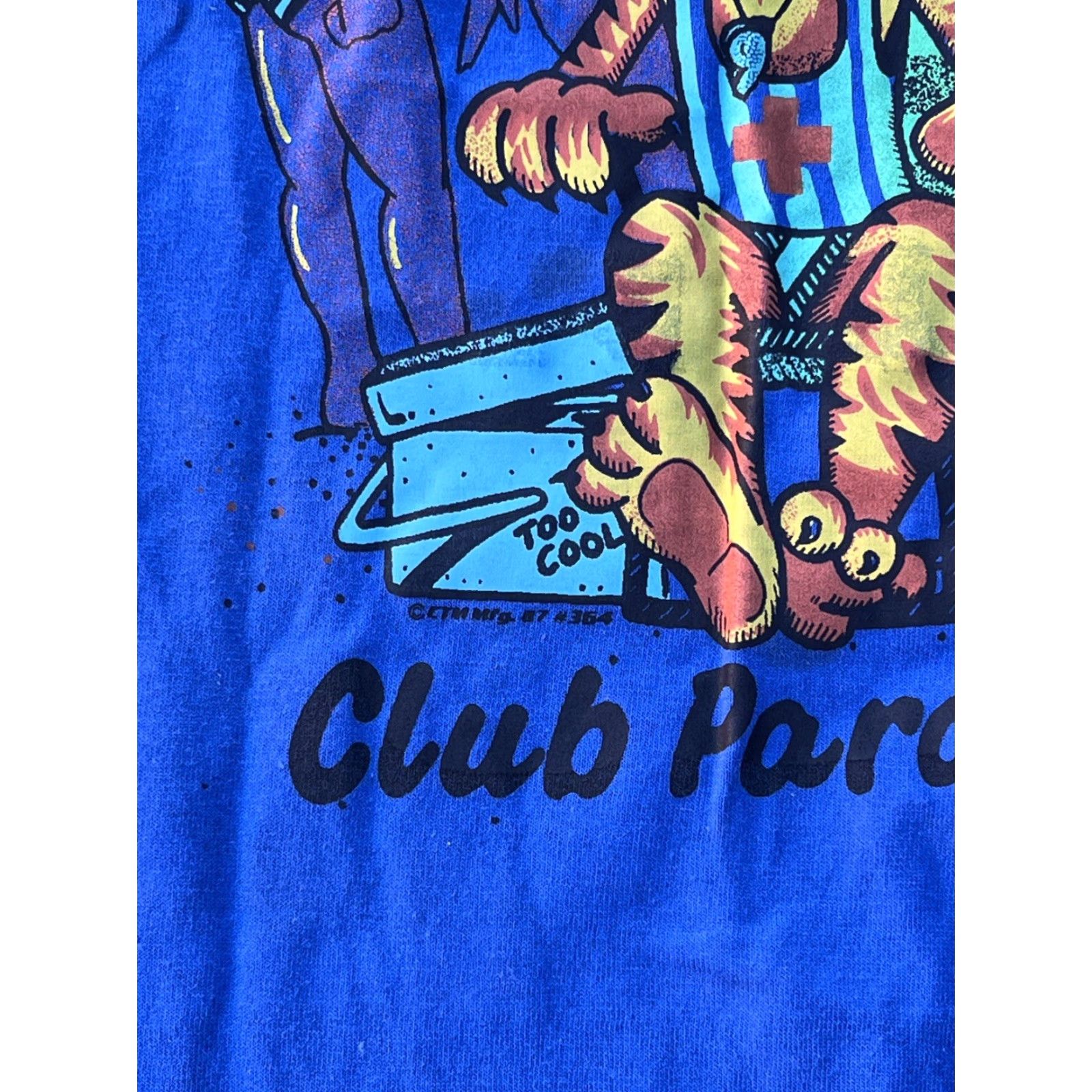 Hanes VINTAGE Hanes T-Shirt Cat Florida Beach Babes 1987 XL Short Sleeve Crew Neck Men Office Lifeguard Novelty Size US XL / EU 56 / 4 - 4 Thumbnail