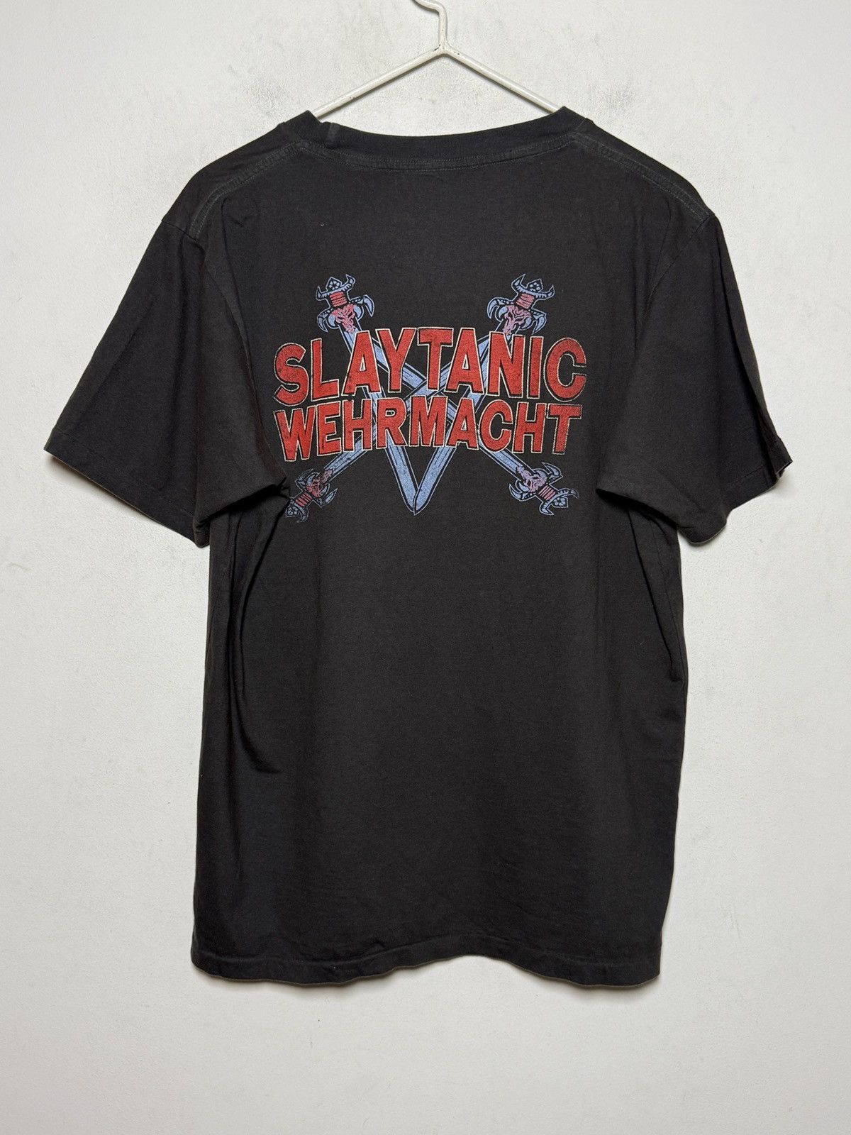 Band Tees Slayer “Slaytanic Wehrmacht” vintage tee from the 90s. Size US M / EU 48-50 / 2 - 7 Thumbnail