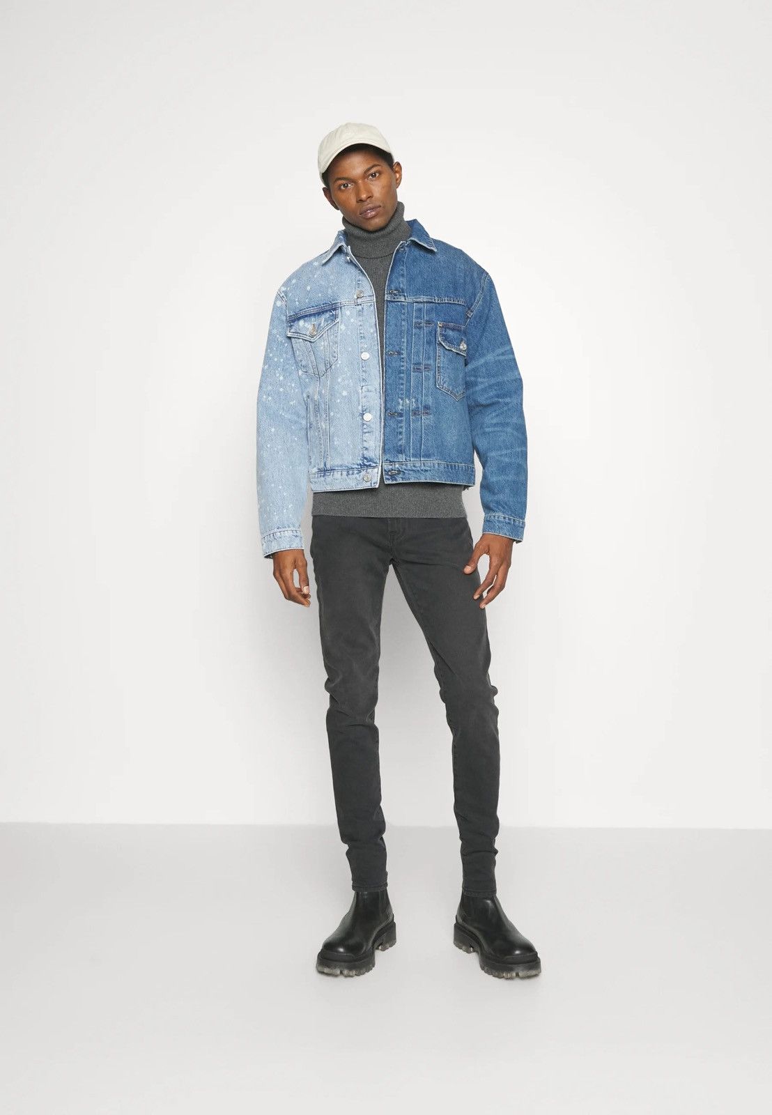 Frame !DS! SS23 Frame Half Bleached Blue Denim Jacket Size US M / EU 48-50 / 2 - 3 Thumbnail