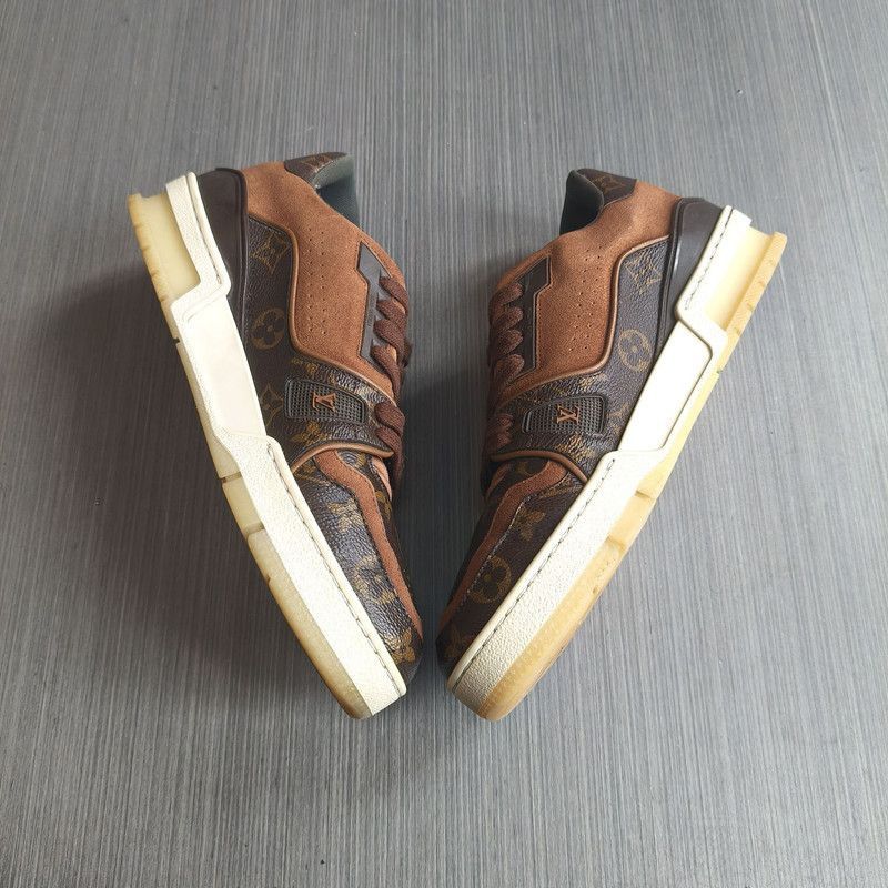 Louis Vuitton Louis Vuitton Brown Low-Top Trainer Sneakers - Size US 7 / EU 40 - 7 Thumbnail
