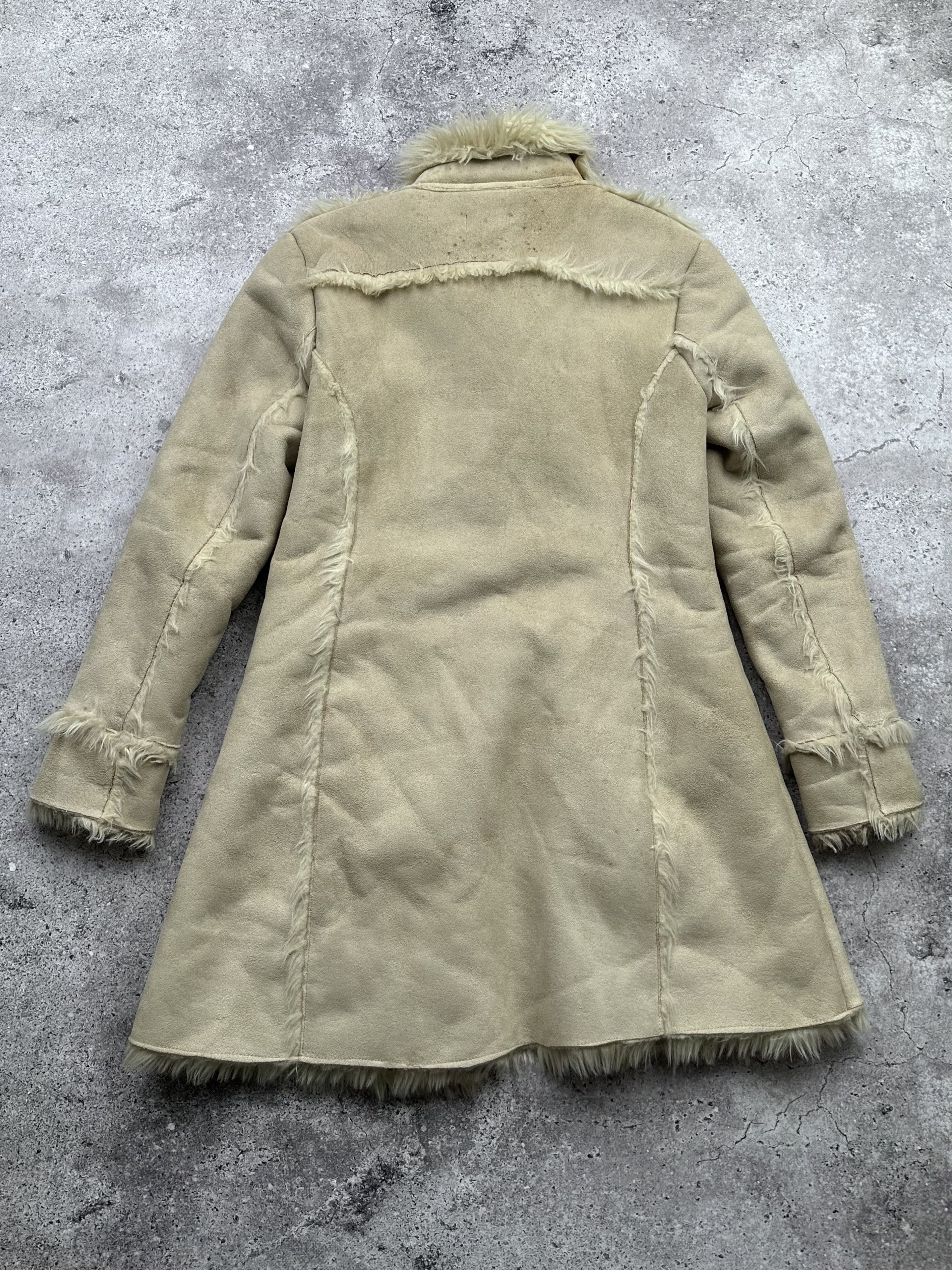 Japanese Brand Vintage Faux Fur/Faux Sheepskin Coat C23(V96) Size M / US 6-8 / IT 42-44 - 7 Thumbnail