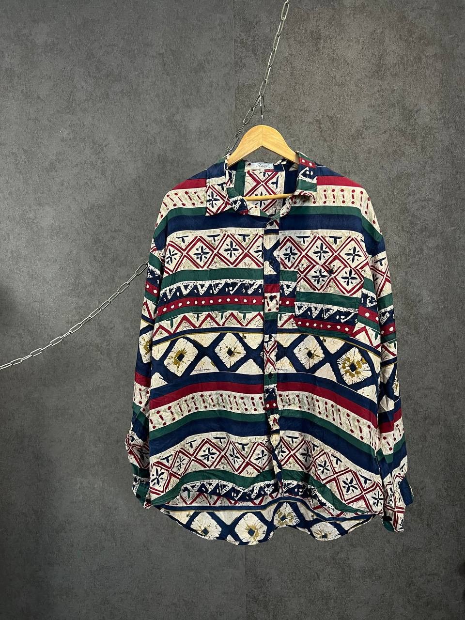Vintage Art vintage crazy silk shirt Size US XL / EU 56 / 4 - 1 Thumbnail