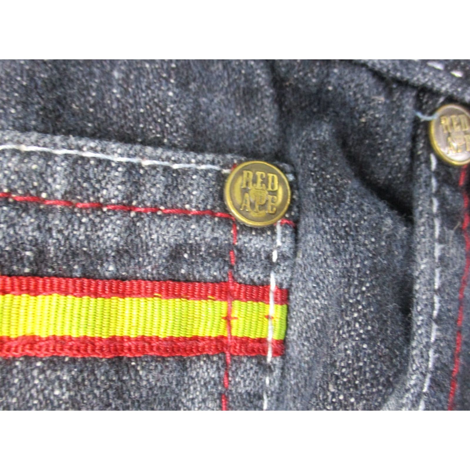 Vintage VINTAGE Red Ape Baggy Jeans 36 Dark Grey Embroidered 90s Grunge Hip Hop RARE Mens Jeans Size US 36 / EU 52 - 4 Thumbnail