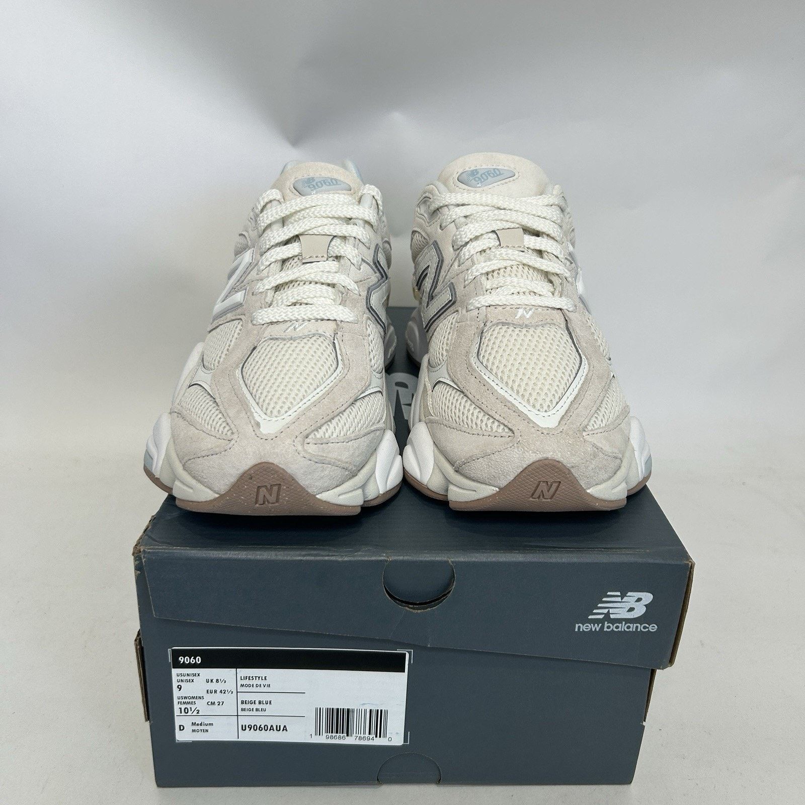 New Balance New Balance 9060 “Bisque Frosted Glass White” U9060AUA Size US 9 / EU 42 - 2 Thumbnail