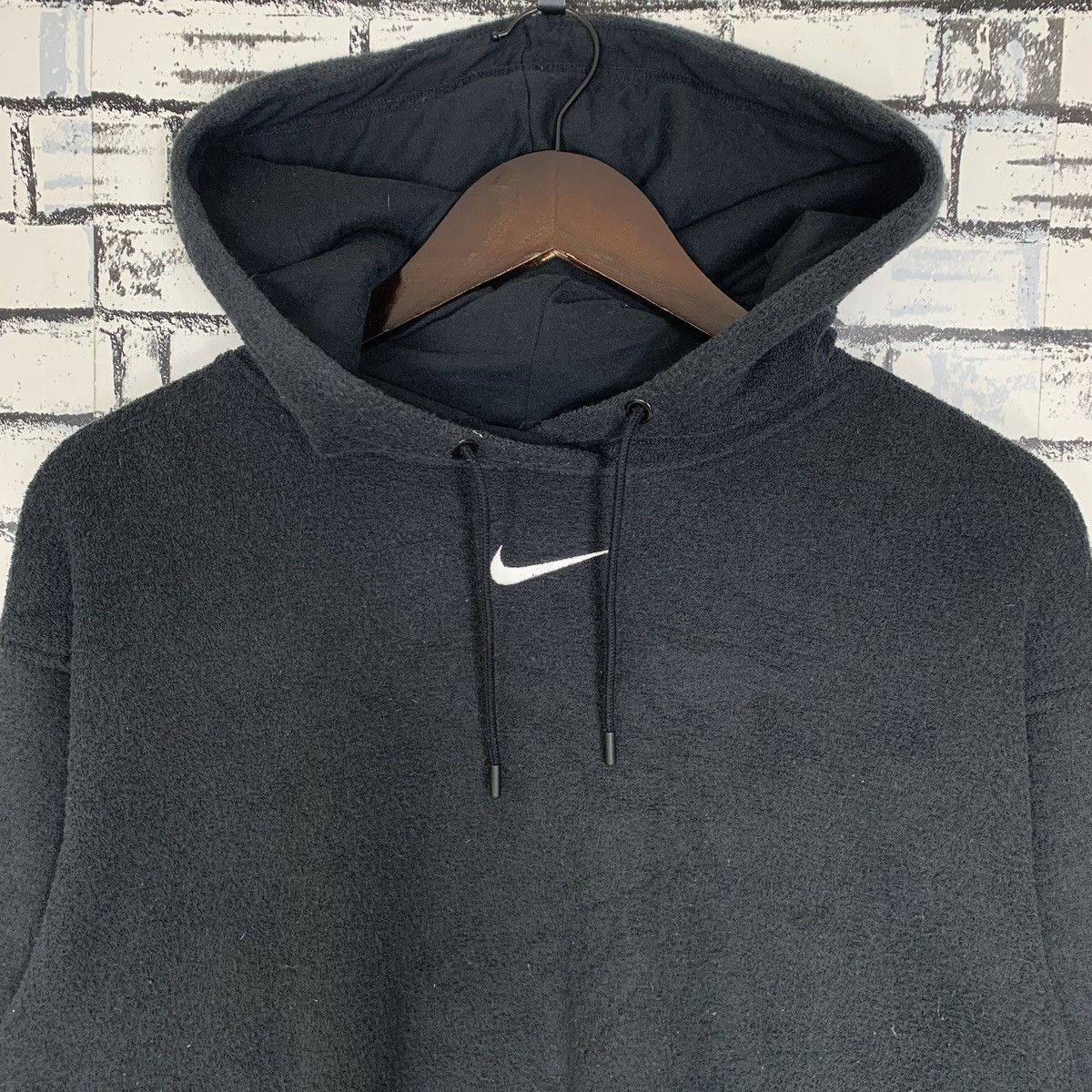 Nike × Vintage Nike Hoodie Nike Pullover Colour Black Sportwear Size US S / EU 44-46 / 1 - 2 Thumbnail