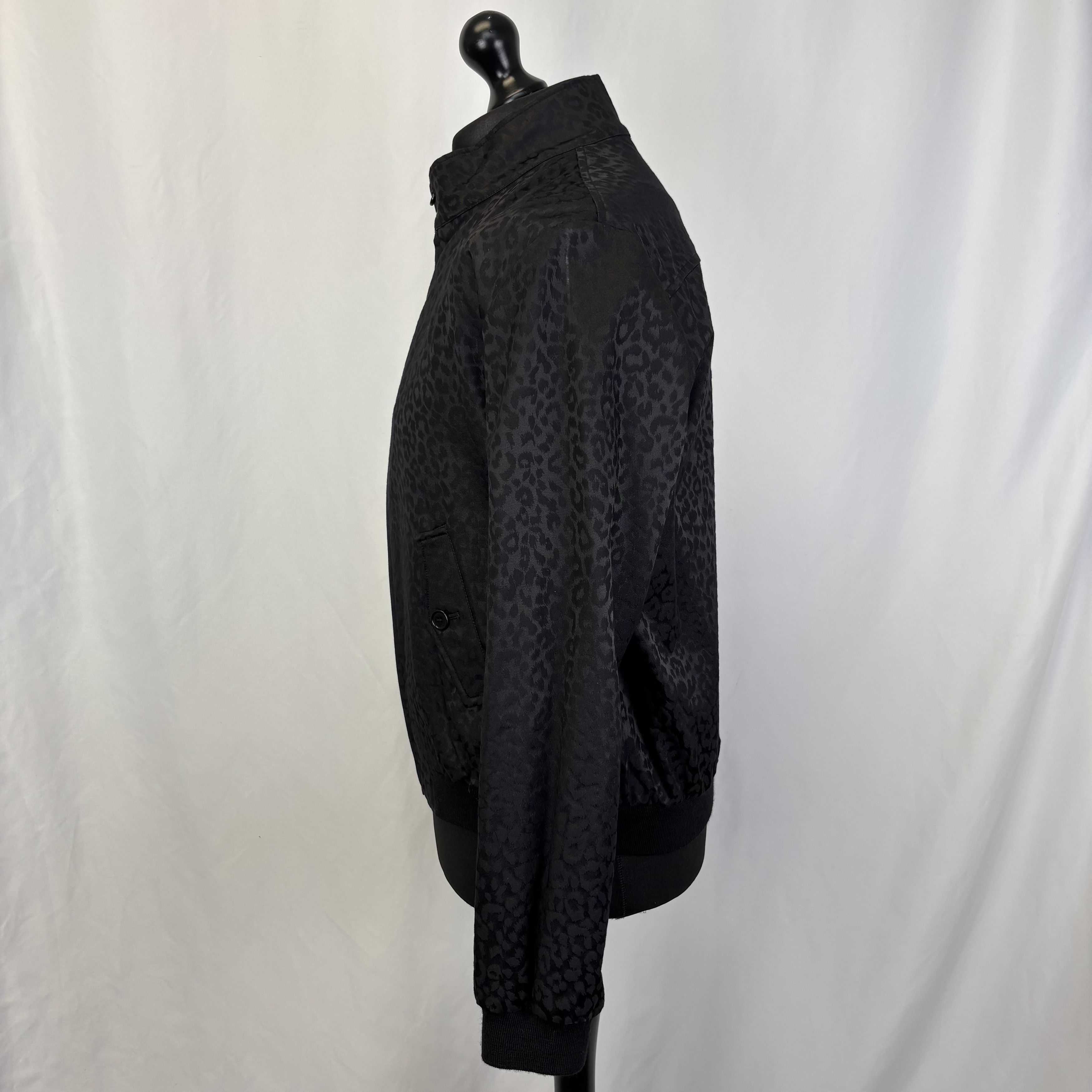 Saint Laurent Paris Saint Laurent Black Leopard Jacket Size US L / EU 52-54 / 3 - 4 Thumbnail