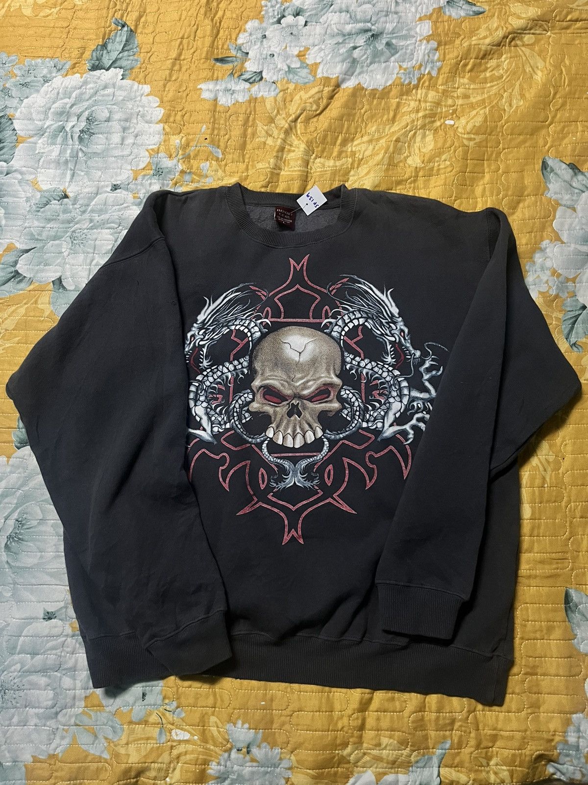 Vintage Import Gear Skull & Dragon Motif Sweatshirt Size US M / EU 48-50 / 2 - 1 Thumbnail