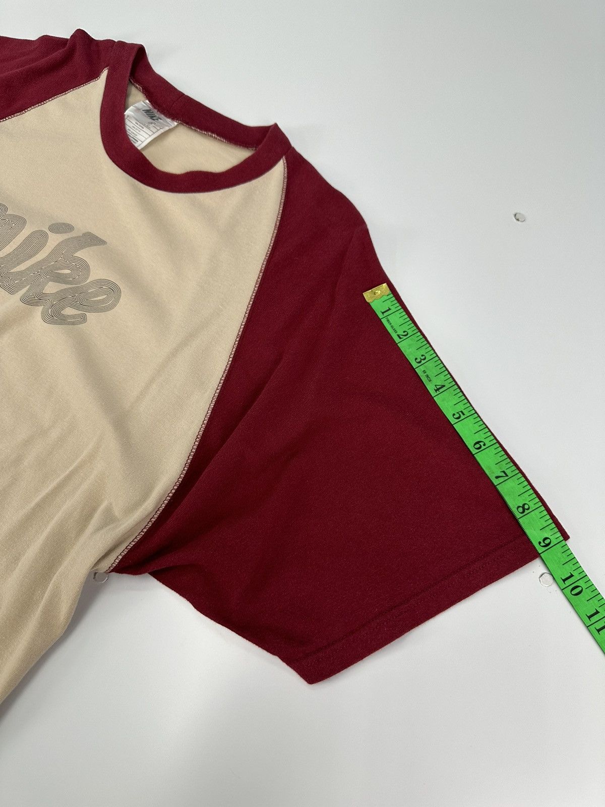Nike Nike 90s Raglan Spellout Logo Vintage Tshirt A598 Size US M / EU 48-50 / 2 - 7 Thumbnail
