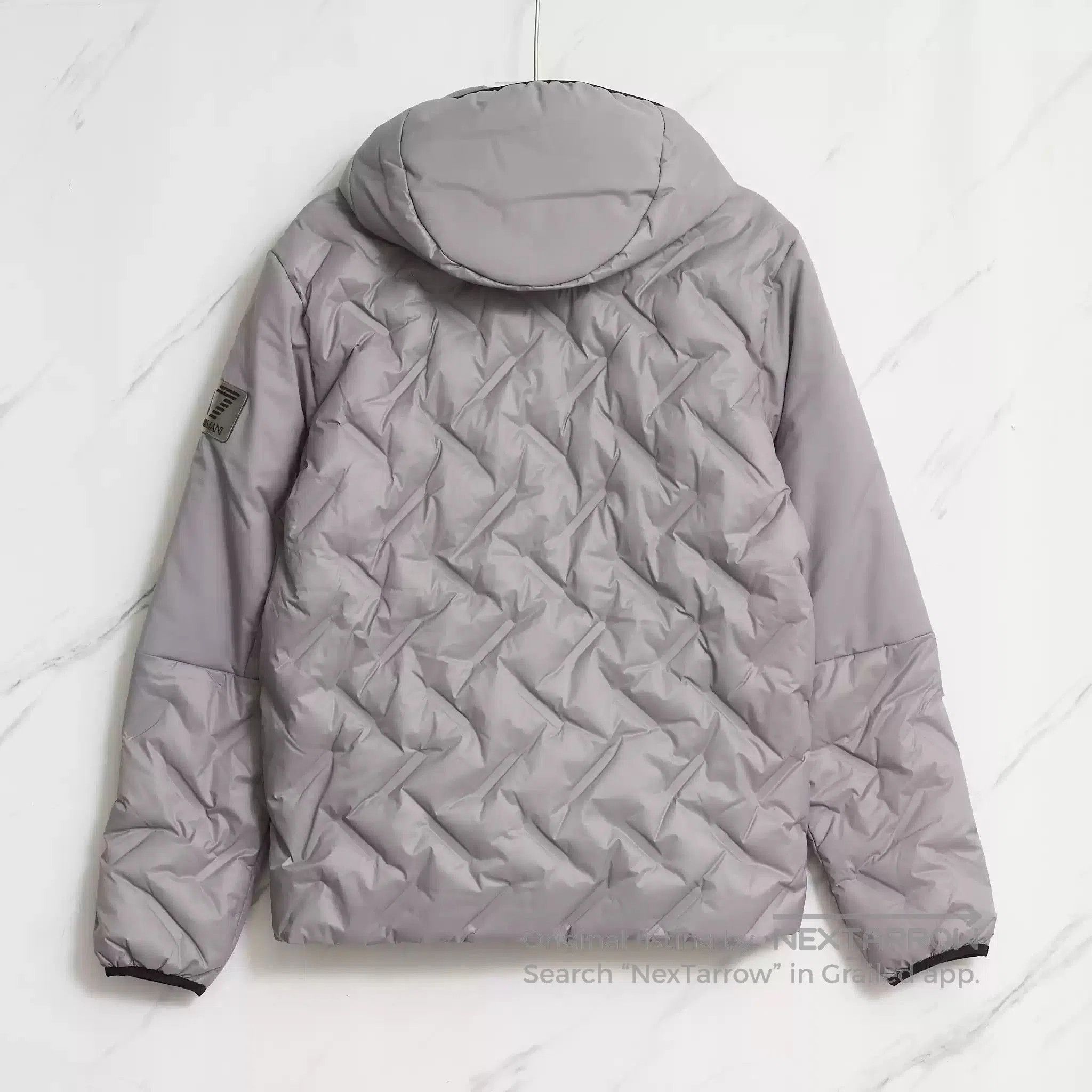 Emporio Armani EA7 Men's Patchwork Hooded Cotton Jacket. Size US M / EU 48-50 / 2 - 4 Thumbnail