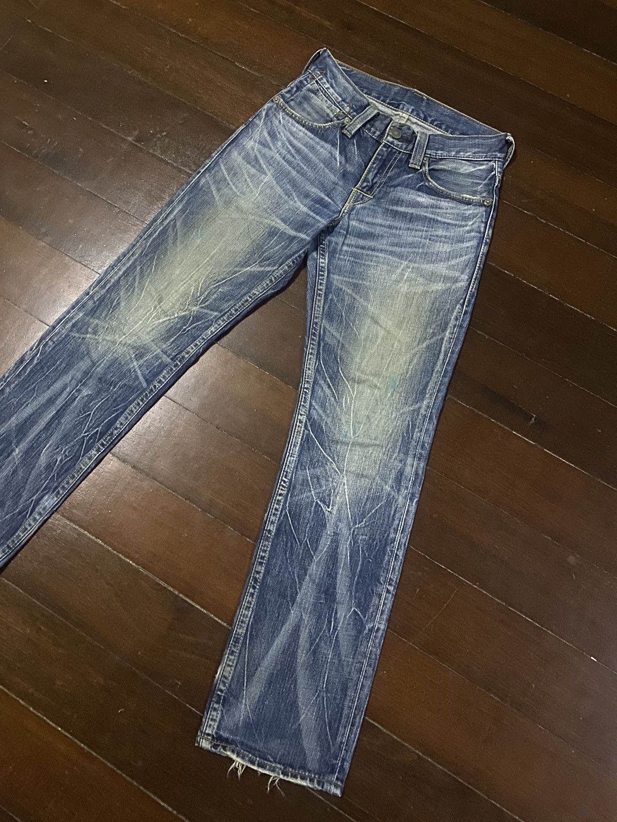 Levi's Fire 🔥 LEVIS 502 mud wash dirty distressed claw mark Size US 32 / EU 48 - 13 Thumbnail