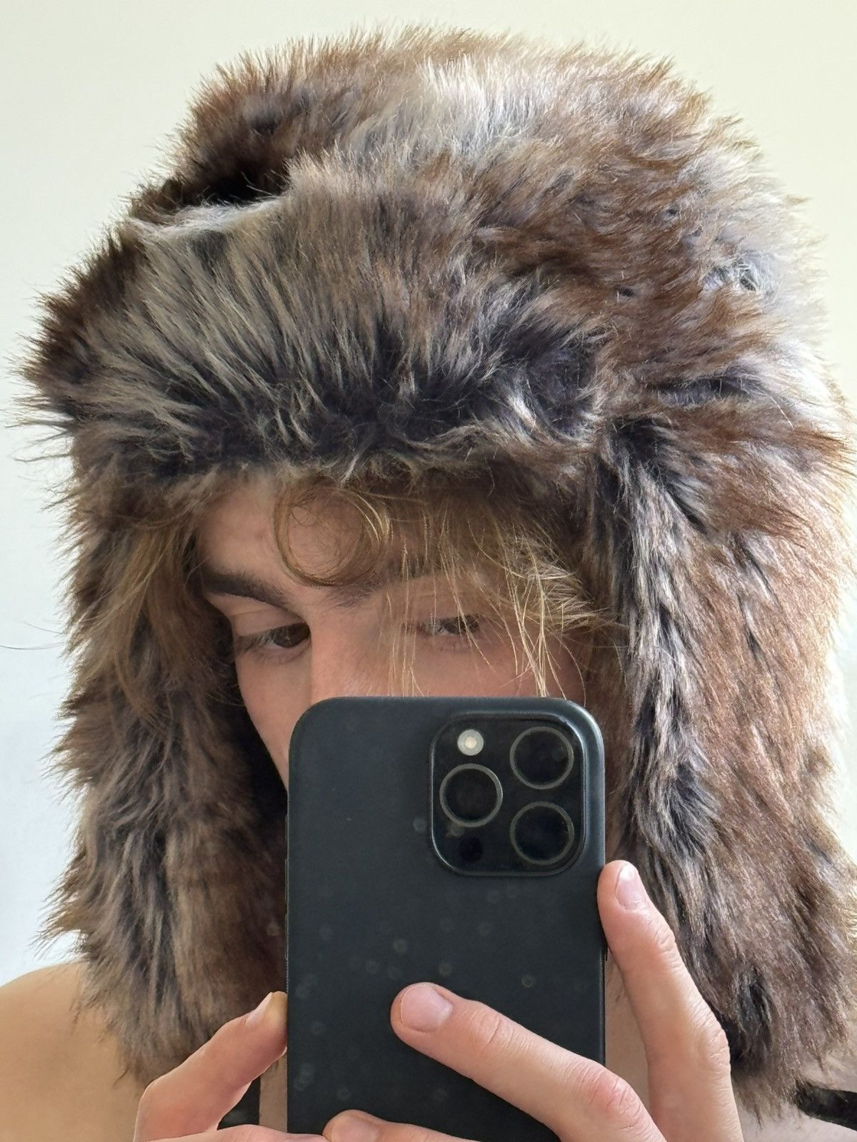 Japanese Brand Vintage fuzzy mohair japanese ushanka hat avant garde Size ONE SIZE - 2 Thumbnail