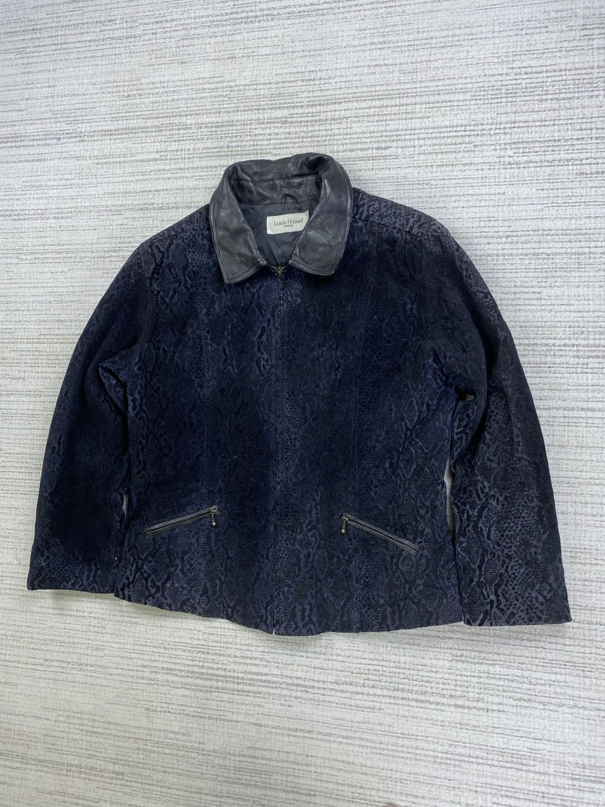 Designer × Louis Feraud × Vintage Vintage Louis Feraud Embroidered Snake Skin Design Jacket Size US M / EU 48-50 / 2 - 4 Thumbnail