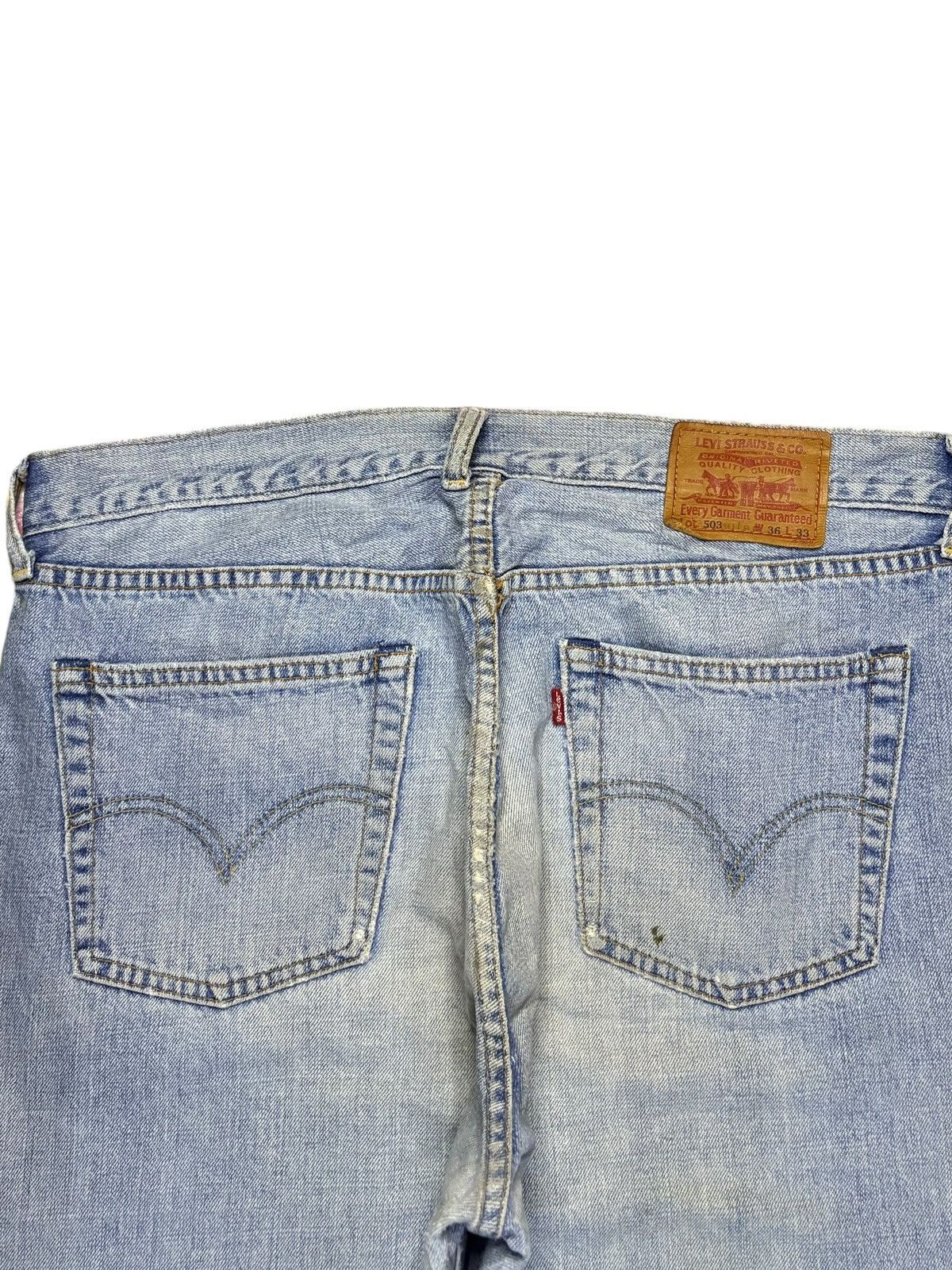Levi's × Levi's Vintage Clothing Vintage 90s Levis 503 Faded Wash Distressed Baggy Jeans Size US 36 / EU 52 - 8 Thumbnail