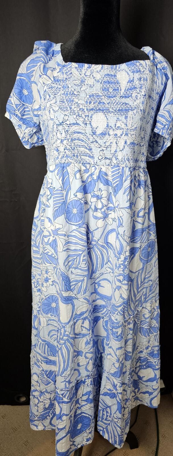 Vineyard Vines Vineyard Vines Dress Blue & White Womens Size S Back Tie Size XL / US 12-14 / IT 48-50 - 3 Thumbnail
