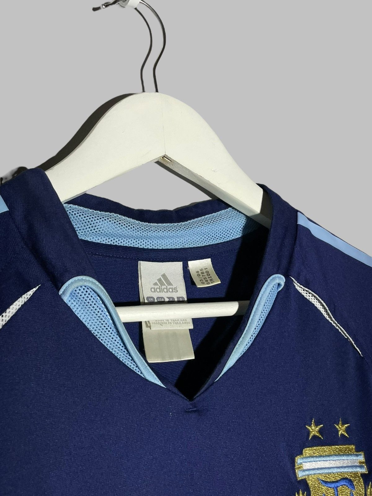 Adidas × Vintage National Team Argentina Adidas 2004 Away Vintage Jersey Size US M / EU 48-50 / 2 - 6 Thumbnail