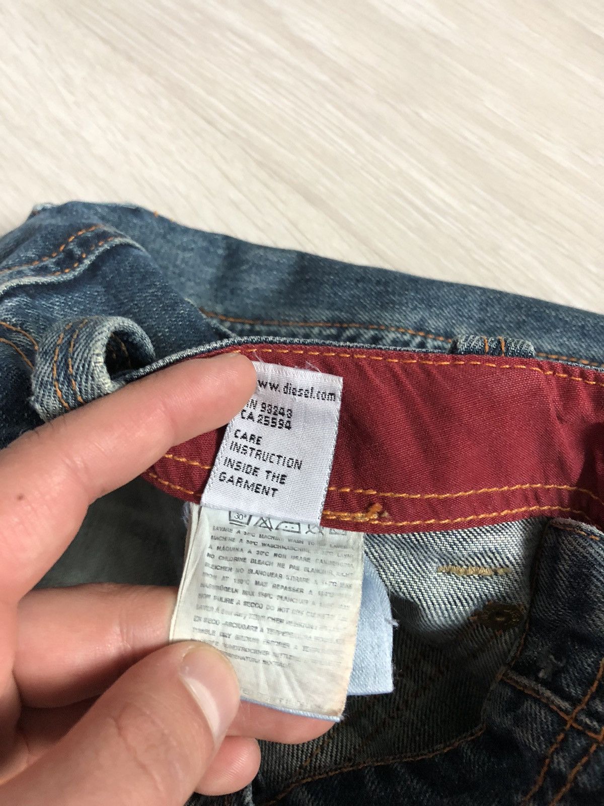 Diesel × Vintage Vintage Diesel Y2K Flared Denim Jeans Size 32" / US 10 / IT 46 - 11 Thumbnail