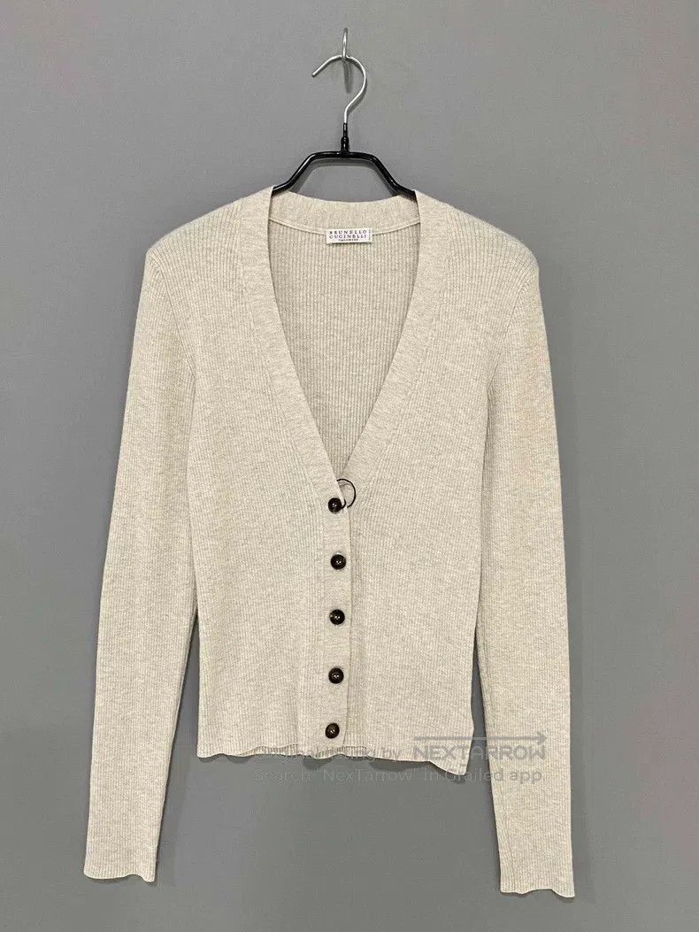 Brunello Cucinelli Brunello Cucinelli Fine Silk Gold Thread Cashmere Blended Size S / US 4 / IT 40 - 1 Thumbnail