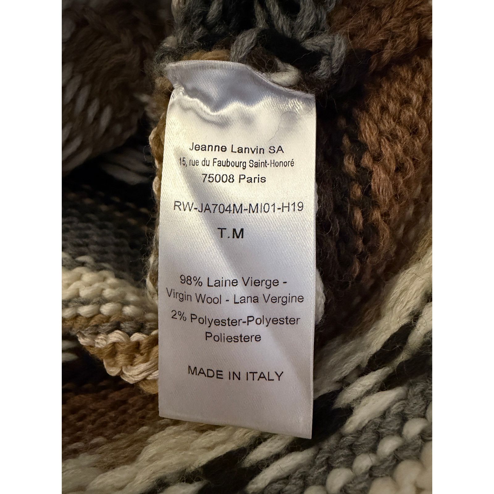 Lanvin Lanvin Runway Virgin Wool Stripped Cardigan Size XS / US 0-2 / IT 36-38 - 4 Thumbnail