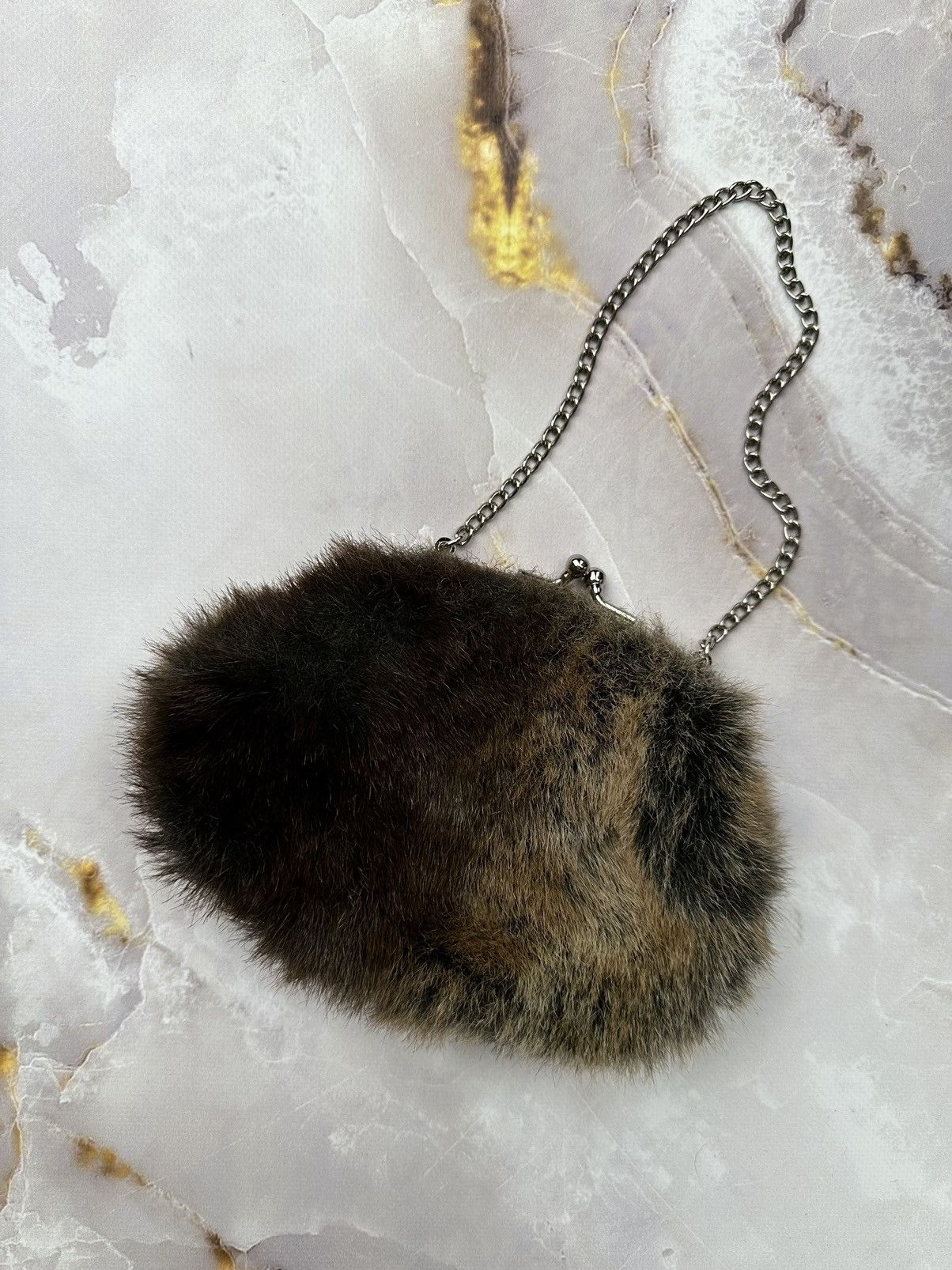 Japanese Brand Vintage Faux Fur Mini Bag Size ONE SIZE - 2 Thumbnail