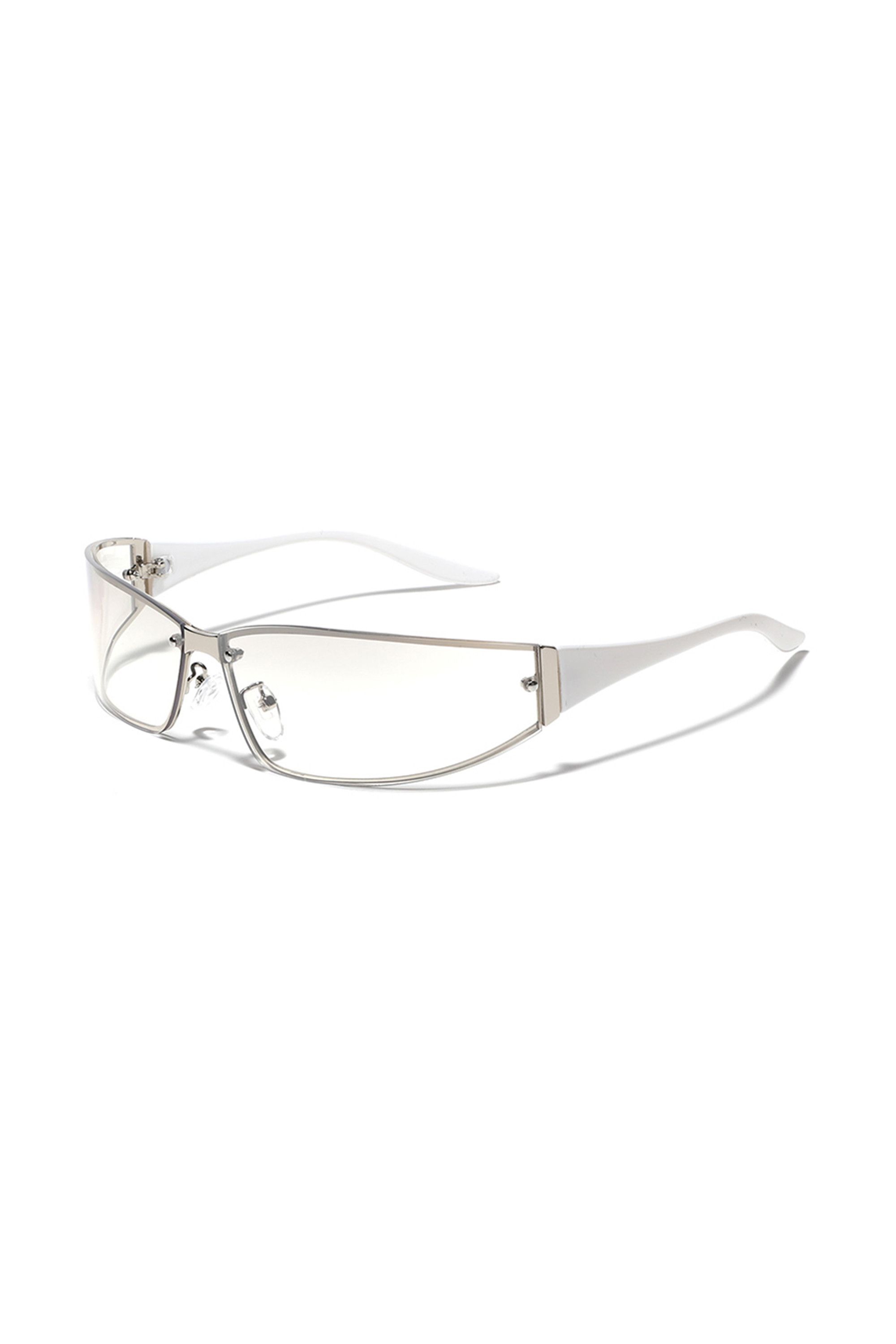 Japanese Brand Vtg Y2k Avant Garde Futuristic Sunglasses Silver Unisex OS Size ONE SIZE - 1 Thumbnail