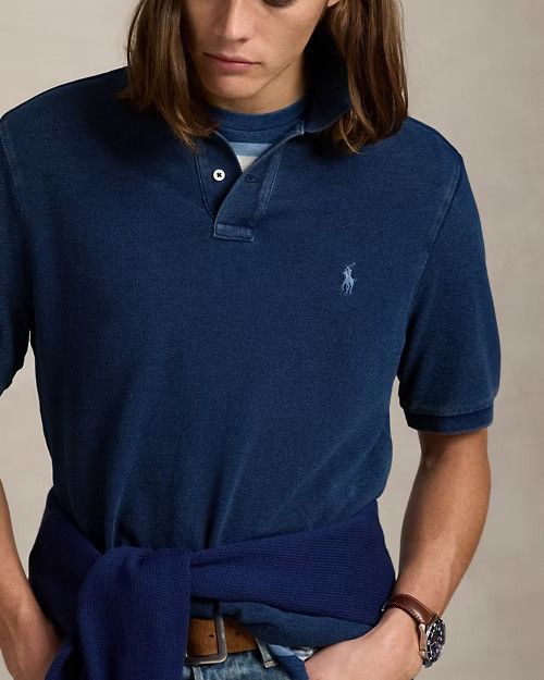 Polo Ralph Lauren Classic Fit Dark Indigo Mesh Pony Logo XL