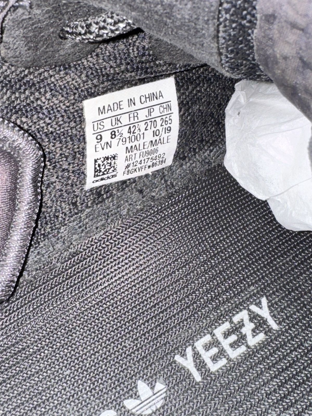 Adidas × Kanye West × Yeezy Yeezy Boost 350 V2 “Black” Size US 9 / EU 42 - 10 Thumbnail