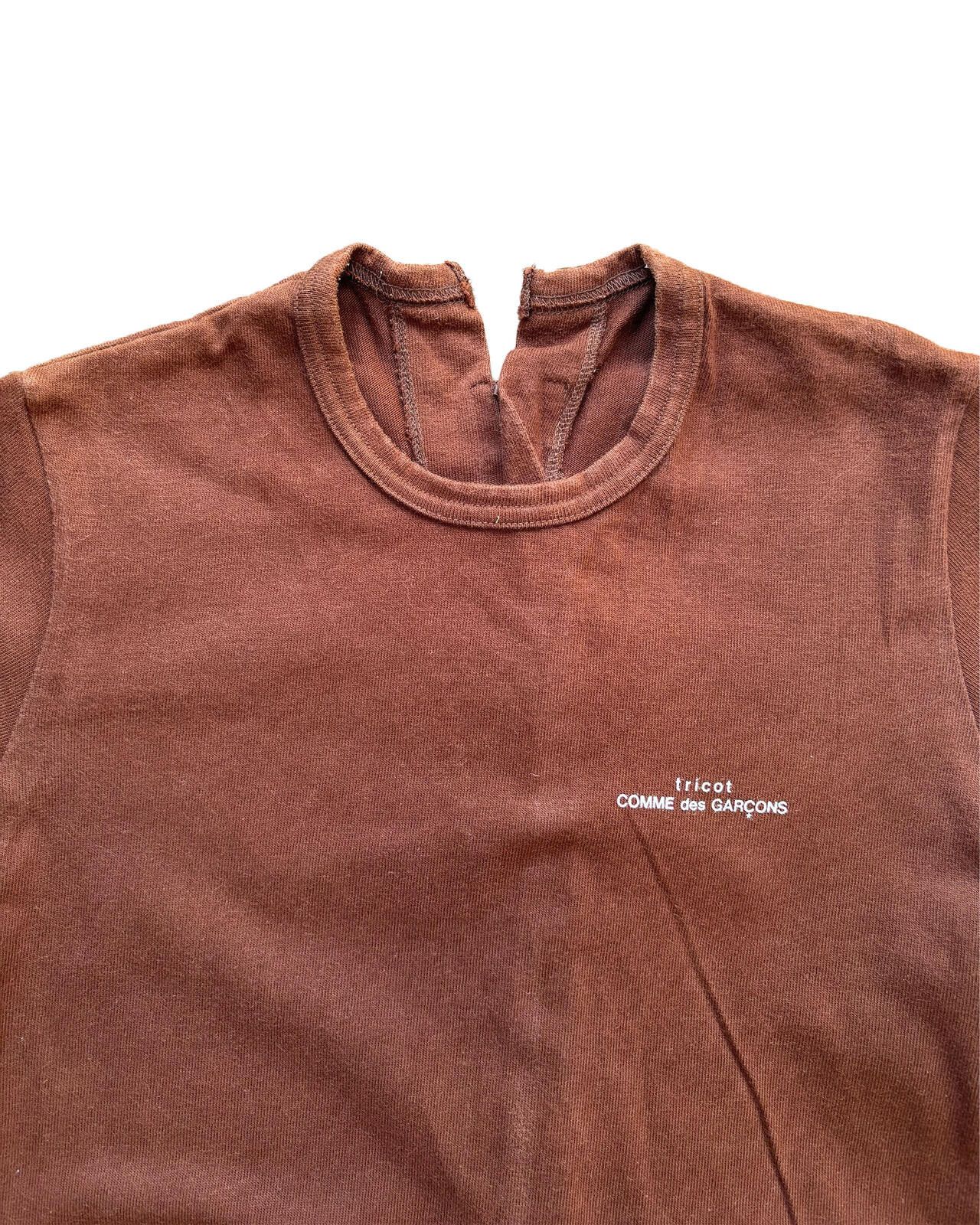 Comme des Garcons Tricot Comme des Garçons Logo T Shirt Back Zip XS Size US XS / EU 42 / 0 - 3 Thumbnail
