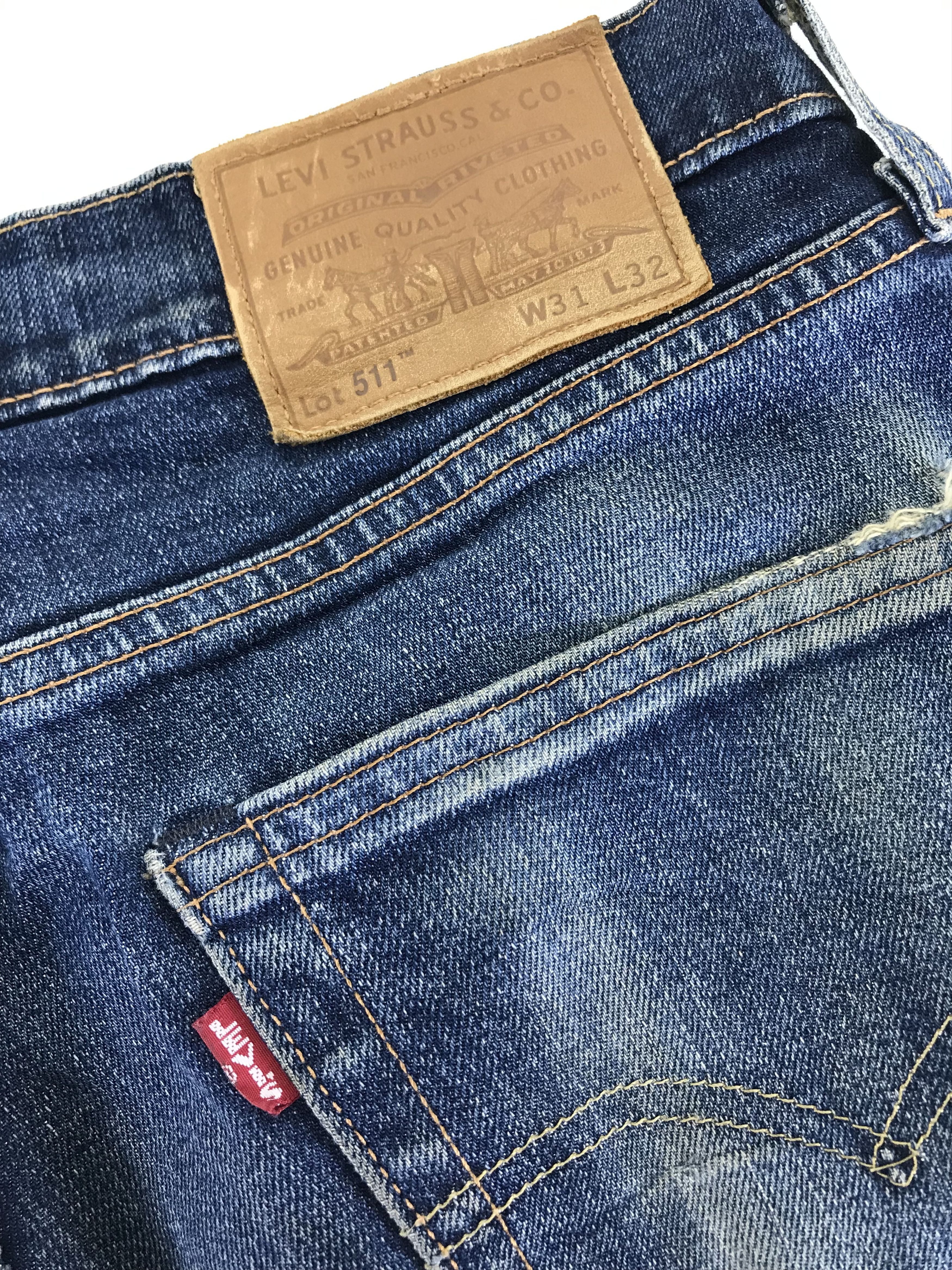 Levi's Vintage Levi's 511 Faded Blue Jeans Distressed Denim Size US 31 - 15 Thumbnail