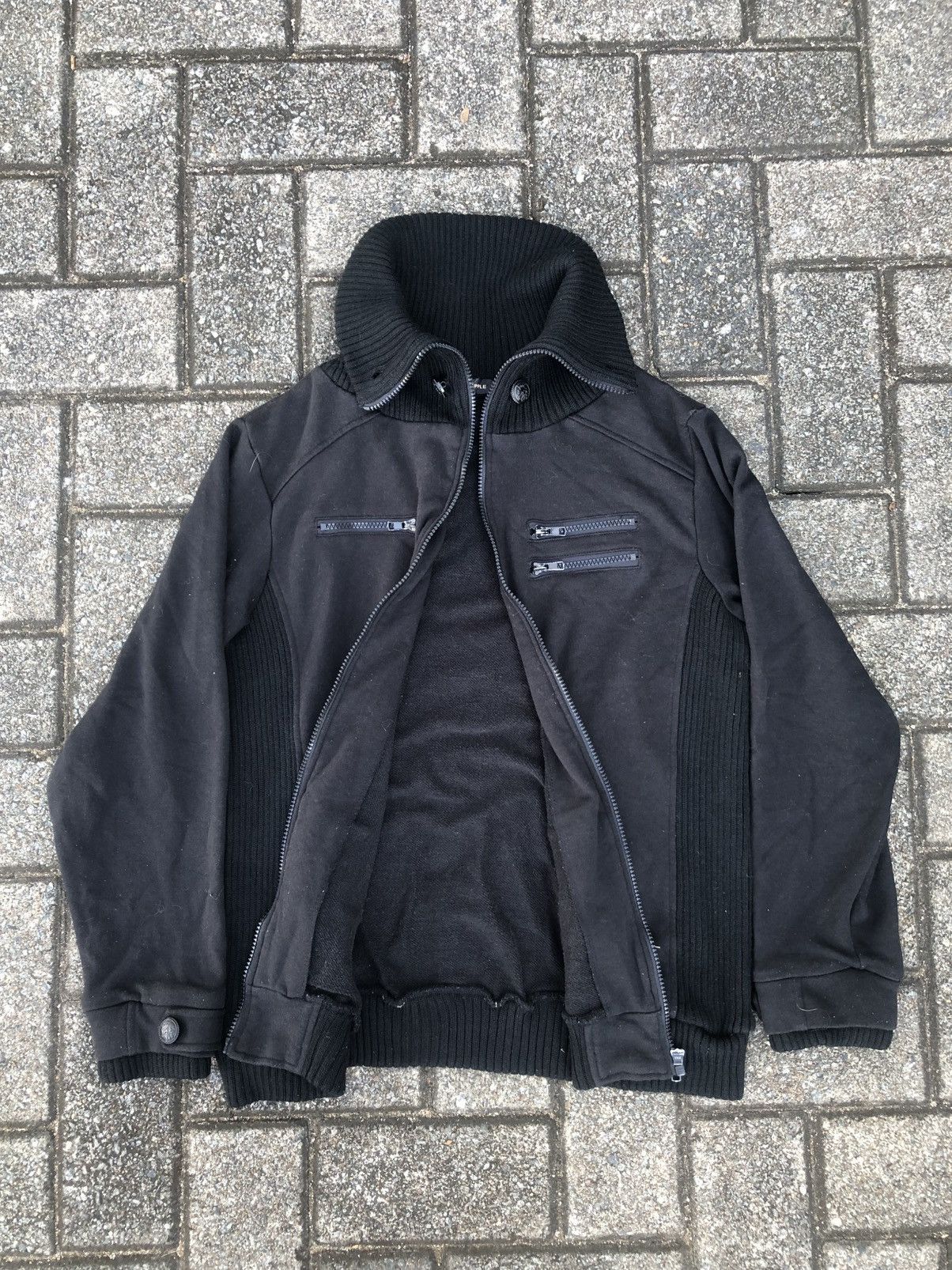 If Six Was Nine Japanese Shinny Ripple Multi Pocket black Jacket Size US L / EU 52-54 / 3 - 7 Thumbnail