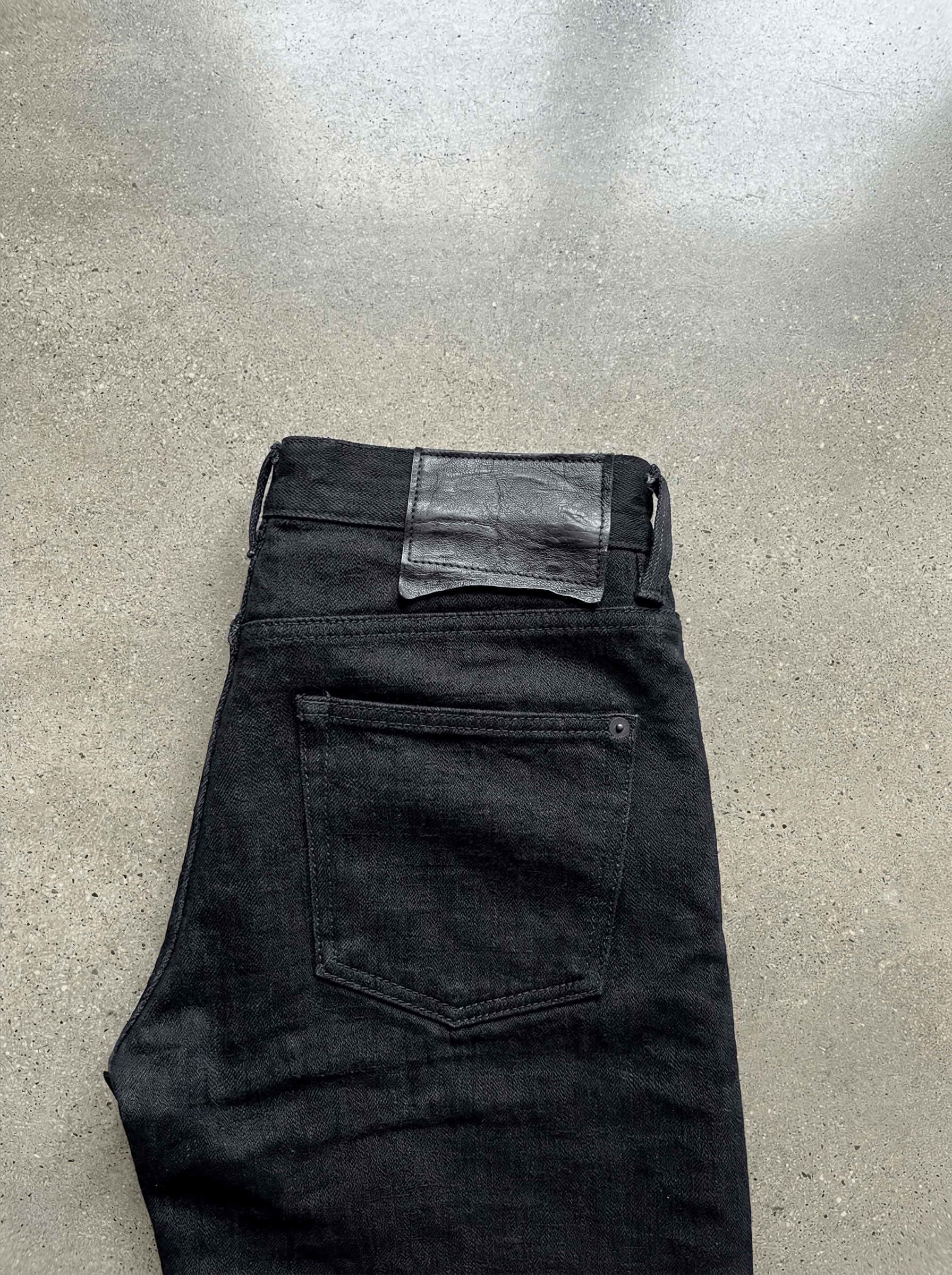K-Two Studios KTwo Studio 18oz Heavy Denim Loose "Jet Black" Size US 34 / EU 50 - 4 Thumbnail