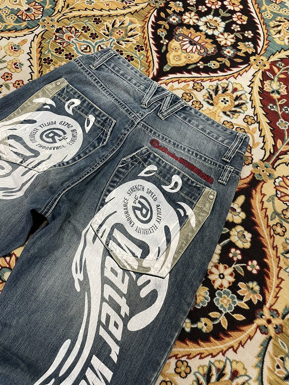 Vintage Vintage Real B Voice Poem Distressed Denim Jeans Size US 30 / EU 46 - 2 Thumbnail