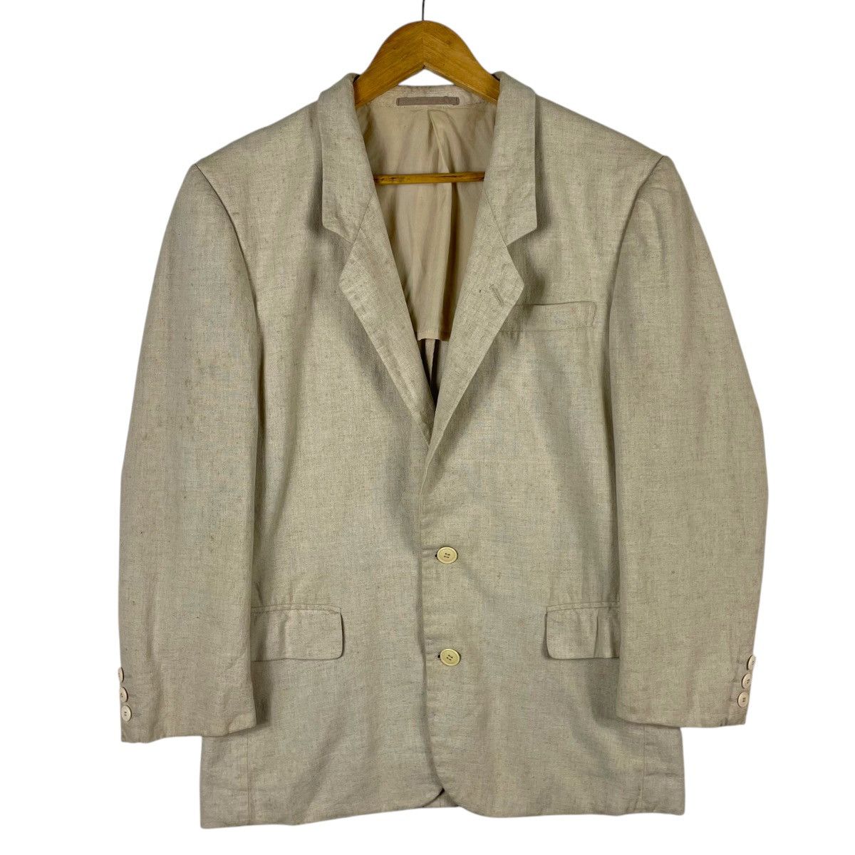 Issey Miyake × Vintage 💥 80s ISSEY MIYAKE MEN BUTTON JACKET COAT Size US M / EU 48-50 / 2 - 1 Thumbnail