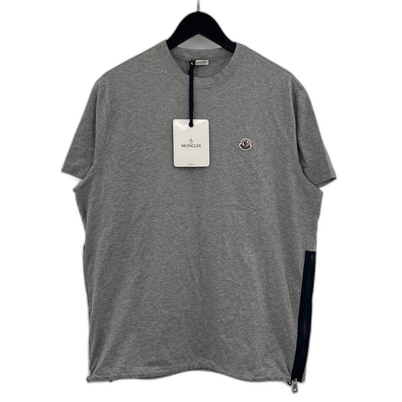 Moncler Moncler Gray Logo Short Sleeve T-Shirt Size US L / EU 52-54 / 3 - 1 Thumbnail