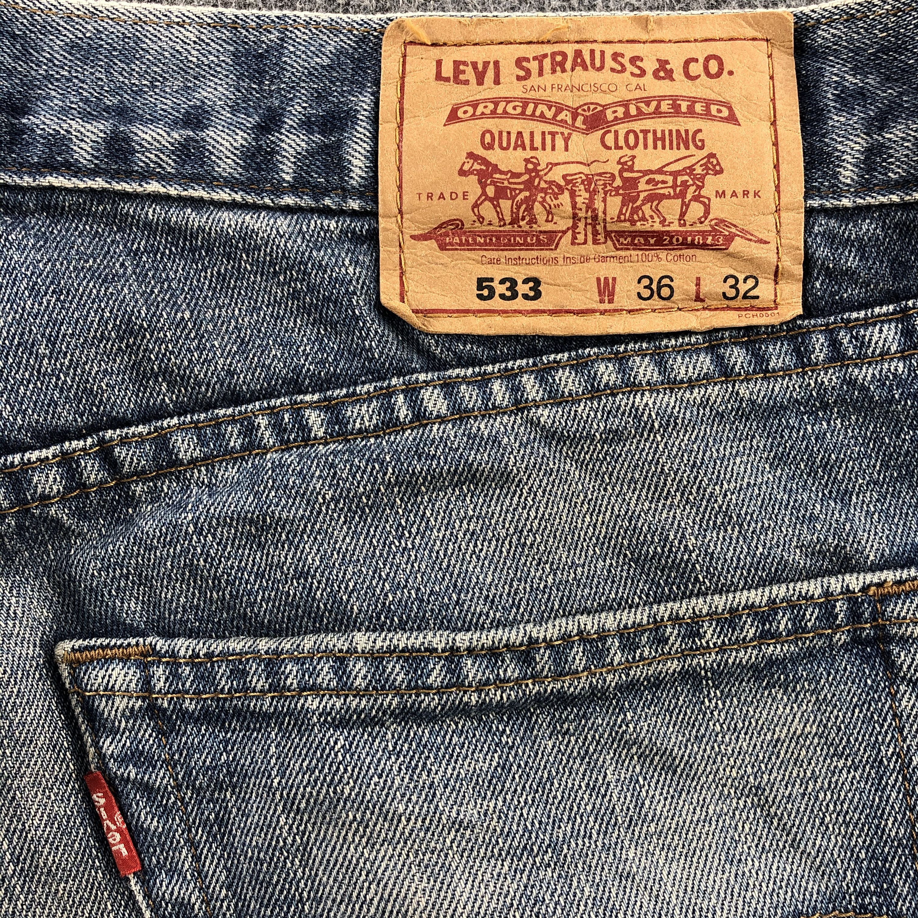 Levi's Vintage 90s Levis 533 Jeans-J1088 Size US 36 / EU 52 - 5 Thumbnail
