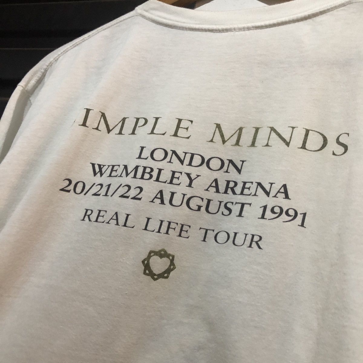 Band Tees × Vintage Vintage 1991 Simple Minds Real Life band tee Size US L / EU 52-54 / 3 - 4 Thumbnail