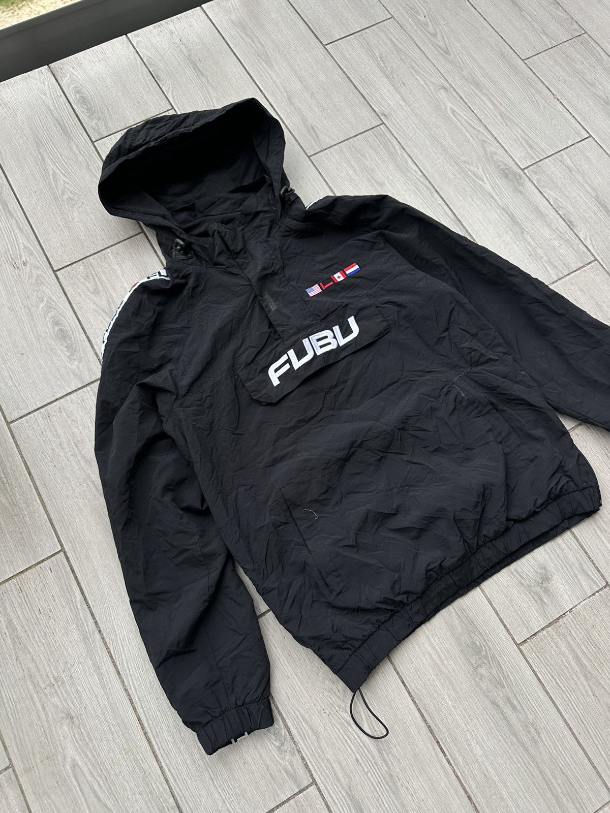 Other Vintage Fubu Japanese Nylon Hip-Hop Anorak Jacket Size US M / EU 48-50 / 2 - 2 Thumbnail