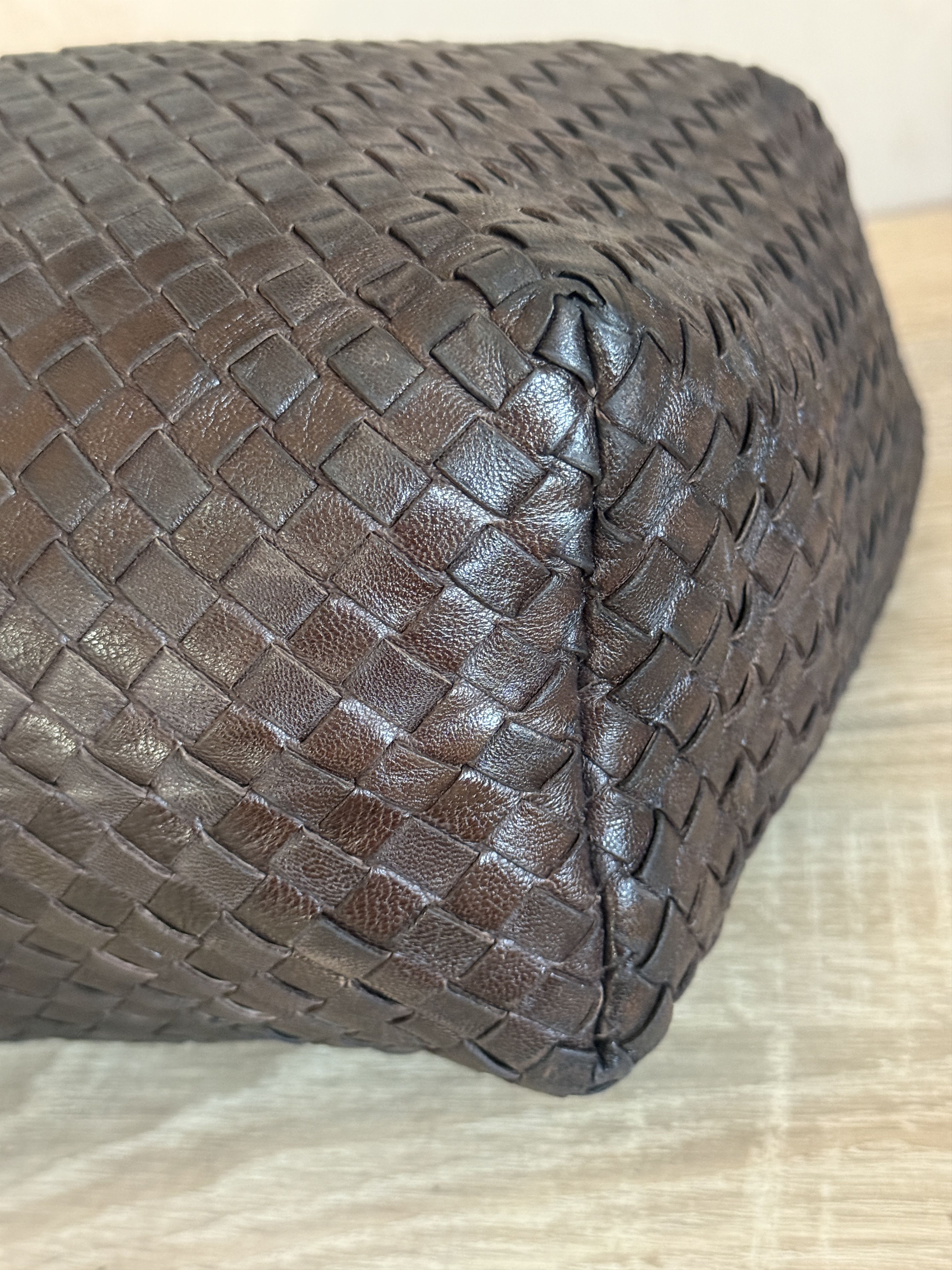 Bottega Veneta Bottega Veneta Intrecciato Hobo Bag Brown Leather luxury Size ONE SIZE - 10 Thumbnail