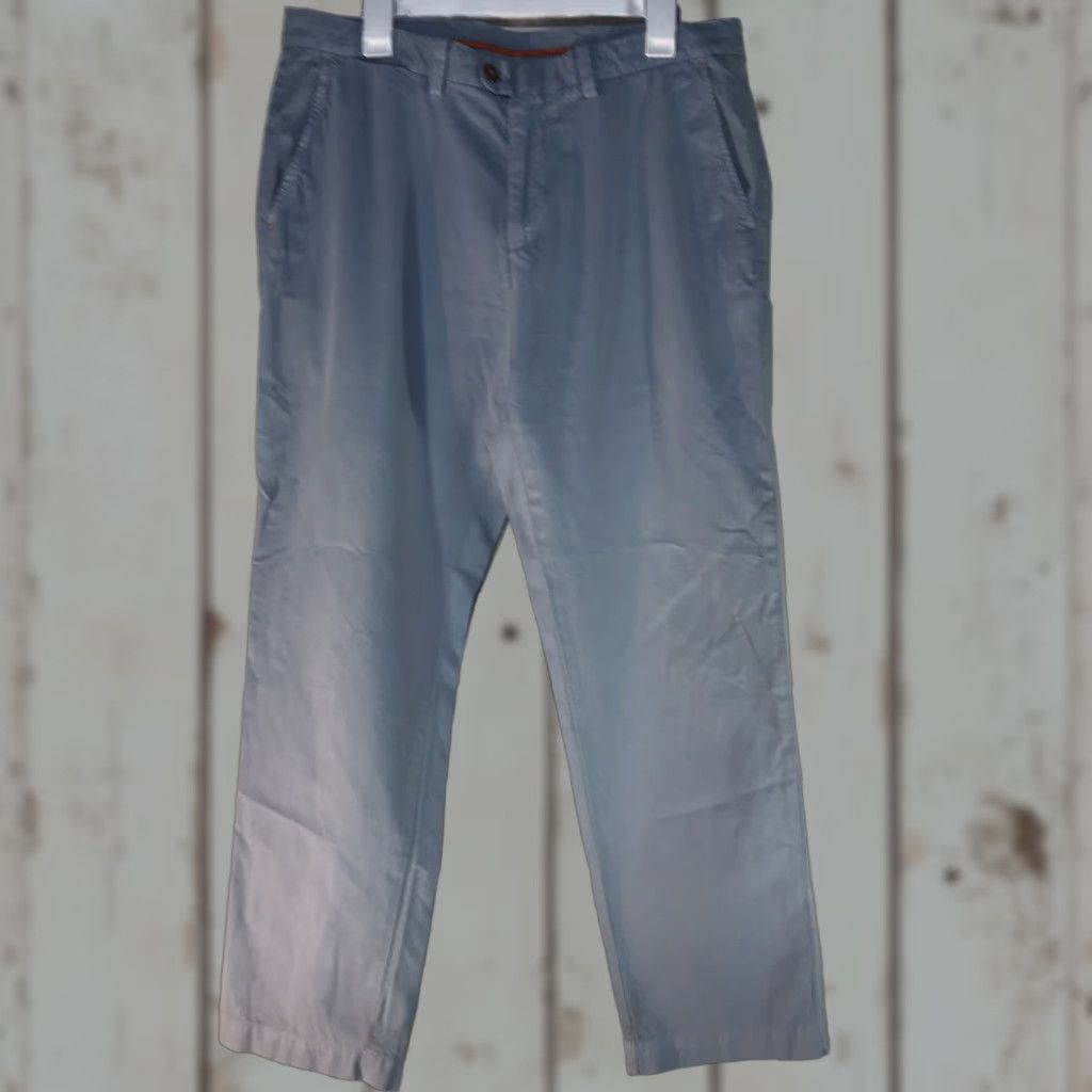 Tommy Bahama Tommy Bahama Blue Pima Cotton Pants 34x30 Casual Regular Fit Mens Size US 34 / EU 50 - 1 Thumbnail