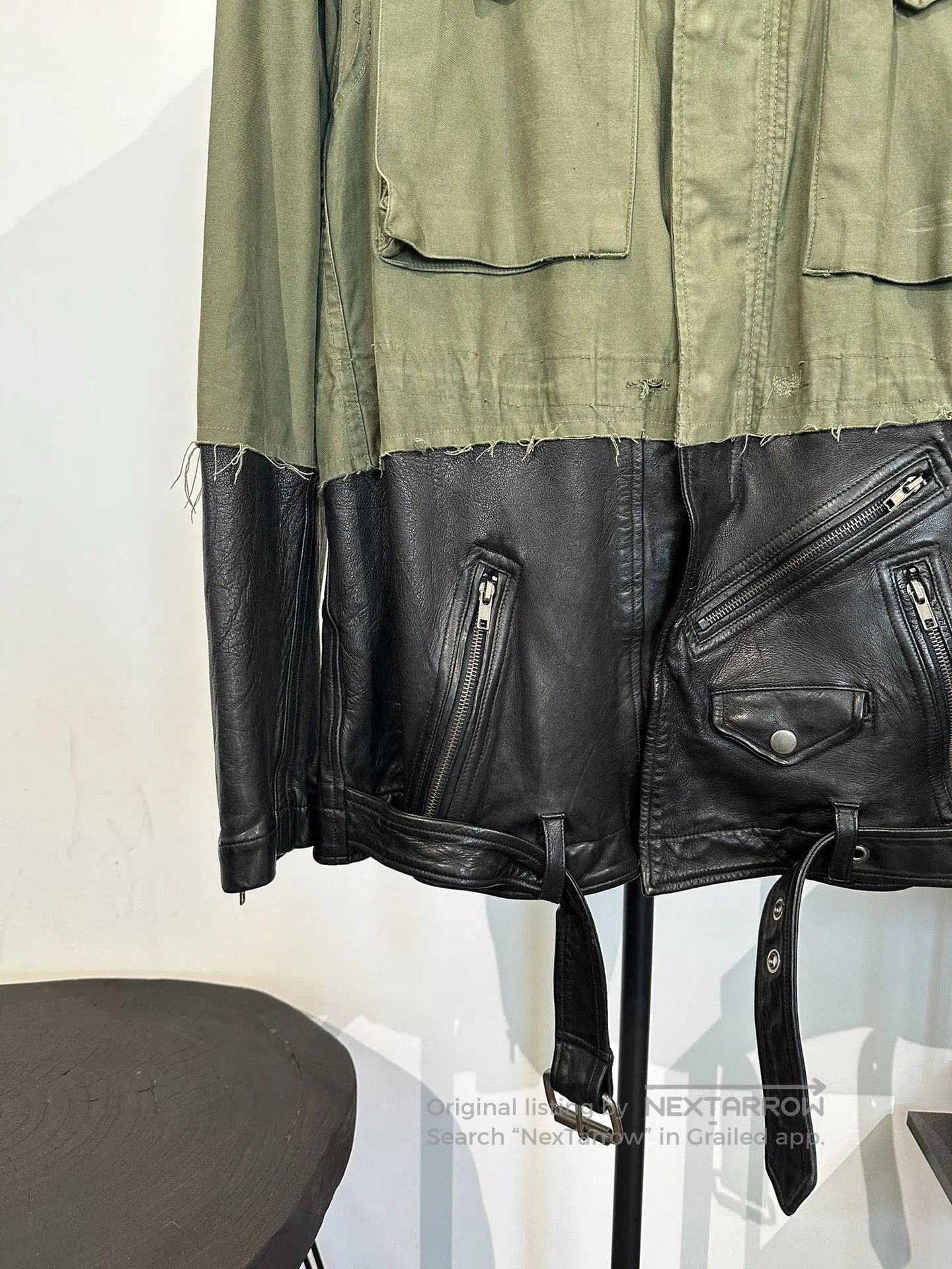 Greg Lauren Greg Lauren Leather Patchwork Utility Jacket. Size US L / EU 52-54 / 3 - 5 Thumbnail