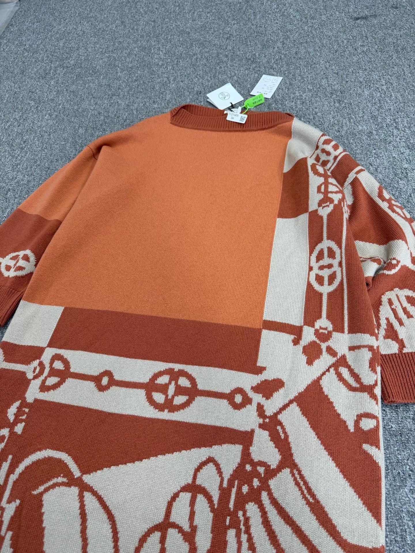 Hermes Hermes Jacquard Cashmere Knit Dress 34 New with Tags Size XS / US 0-2 / IT 36-38 - 3 Thumbnail