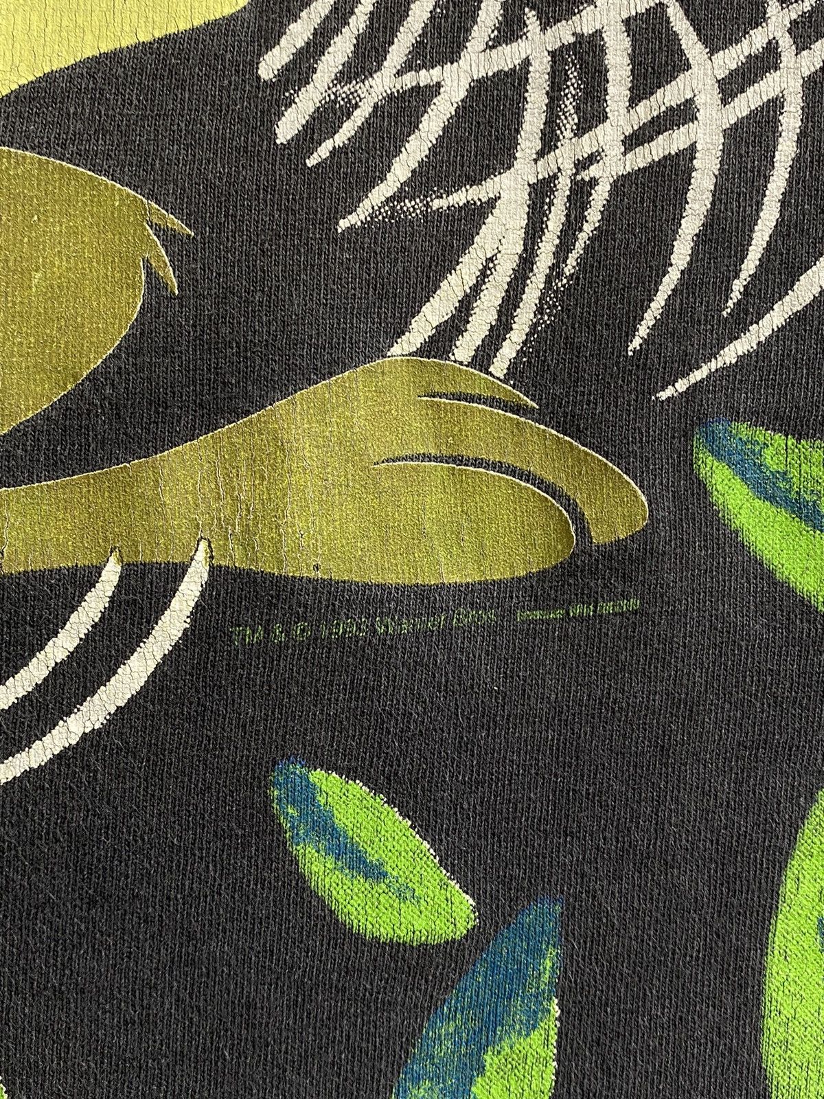 Cartoon Network × Vintage Vintage 1993 Looney Tunes Tasmanian Devil All Overprint Tee Size US L / EU 52-54 / 3 - 22 Thumbnail