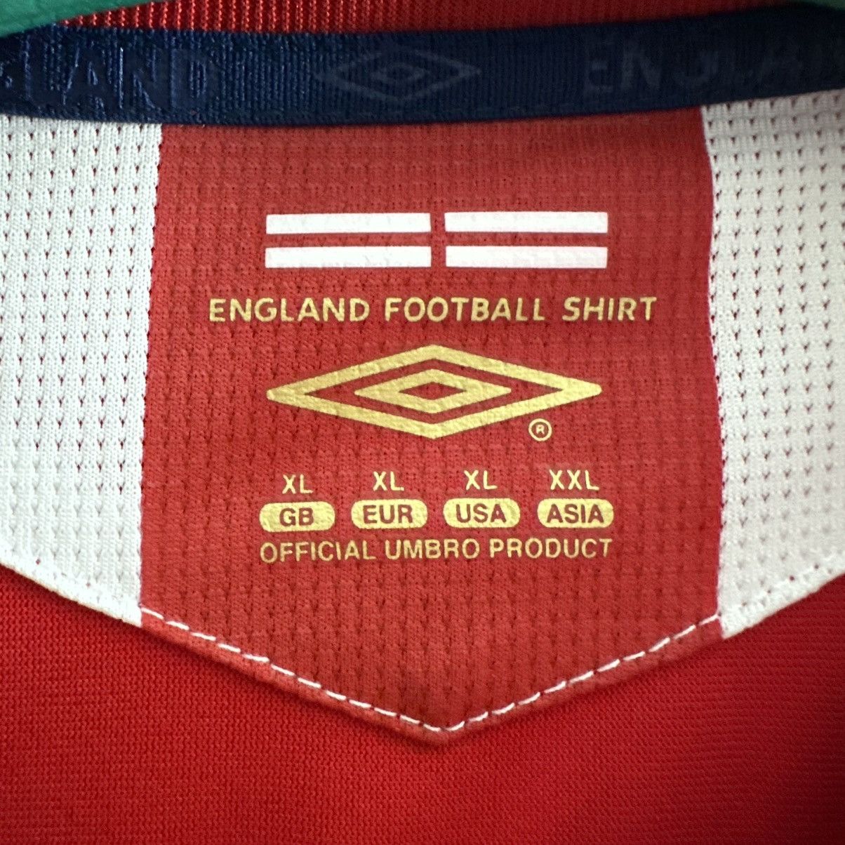 Umbro Vintage Umbro England Home 2006 National Team T Shirt jersey Size US XL / EU 56 / 4 - 7 Thumbnail